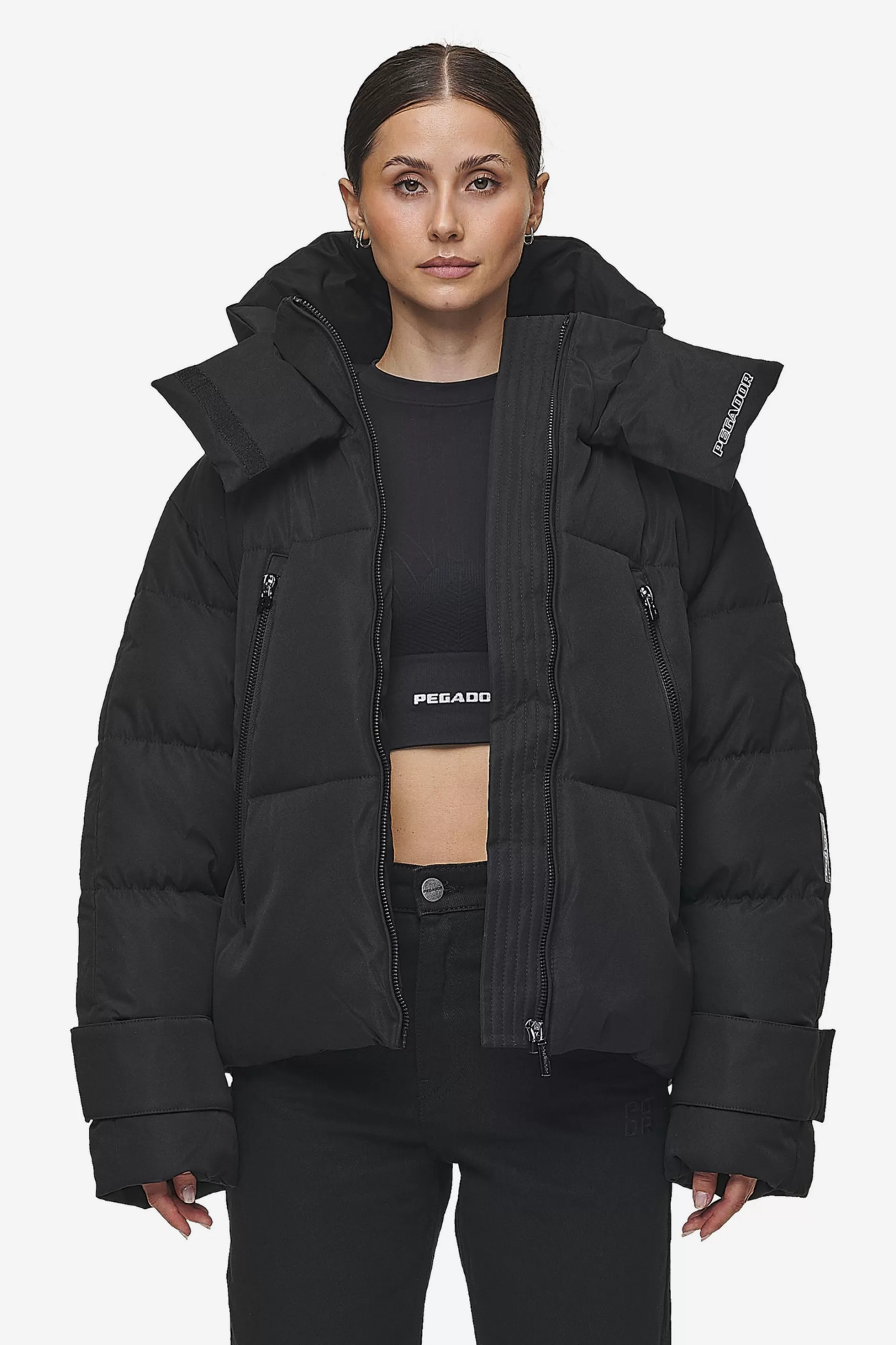 Hot Pegador Fira Oversized Puffer Jacket Black