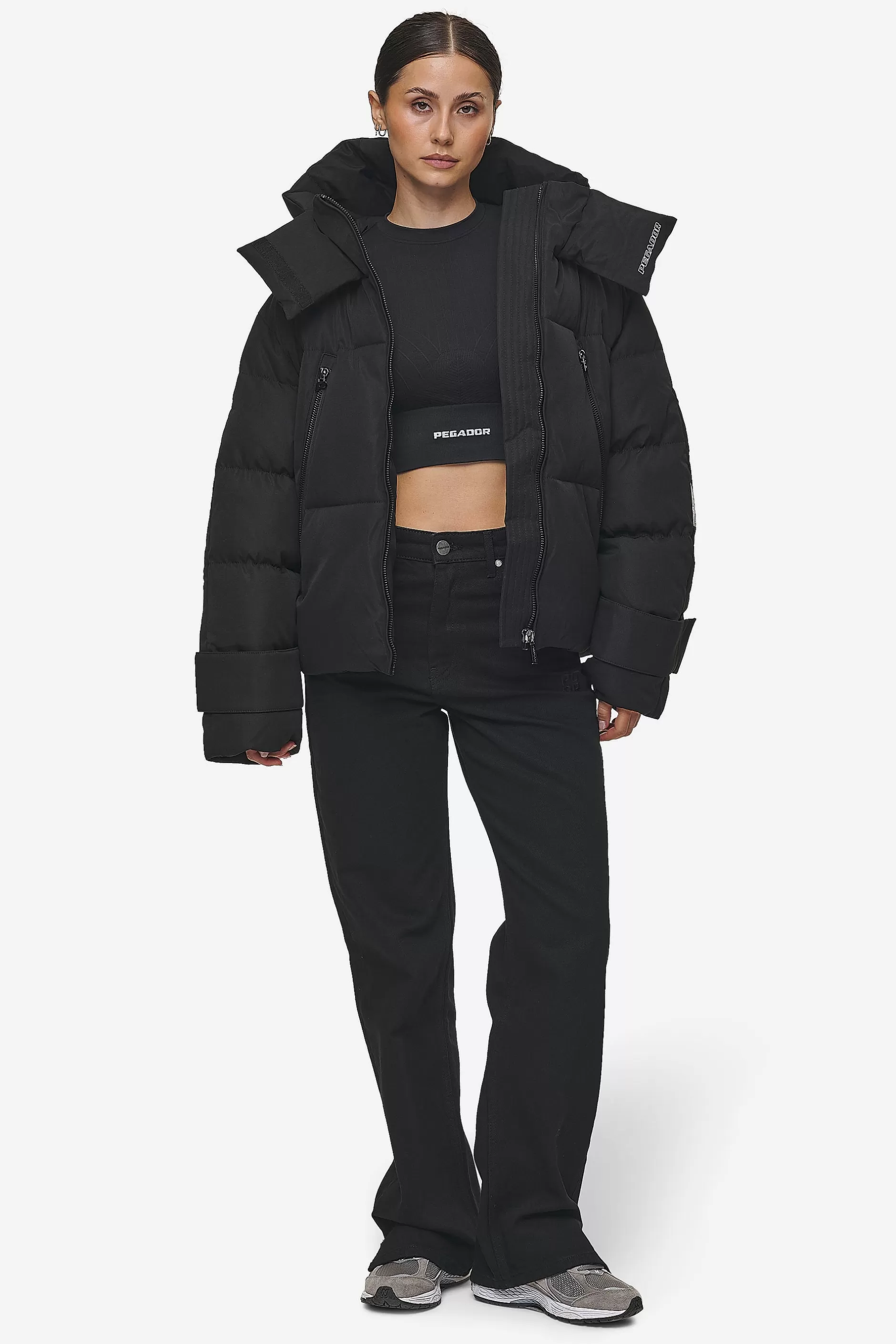 Hot Pegador Fira Oversized Puffer Jacket Black