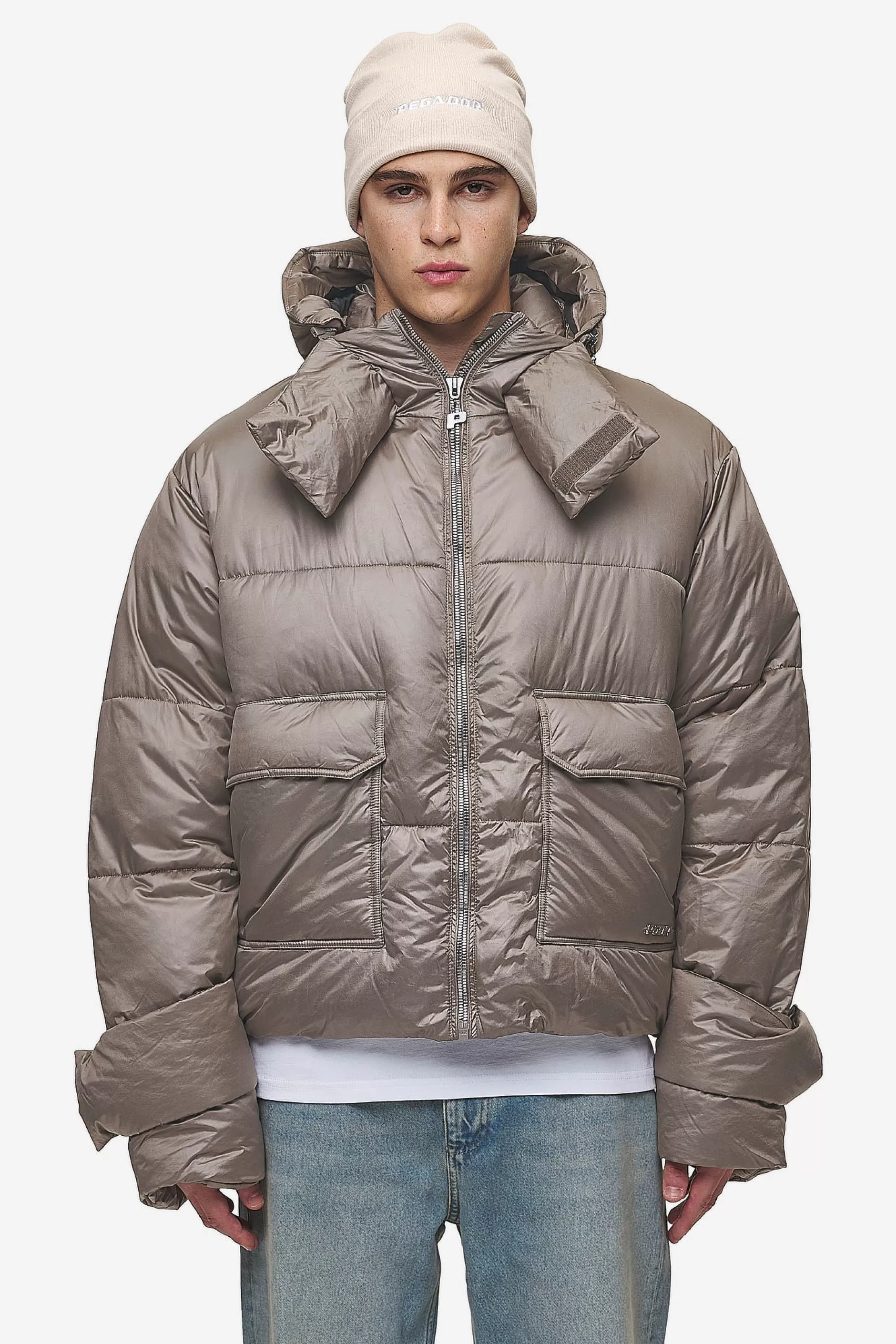 Best Sale Pegador Garrick Vintage Oversized Puffer Jacket Light Brown