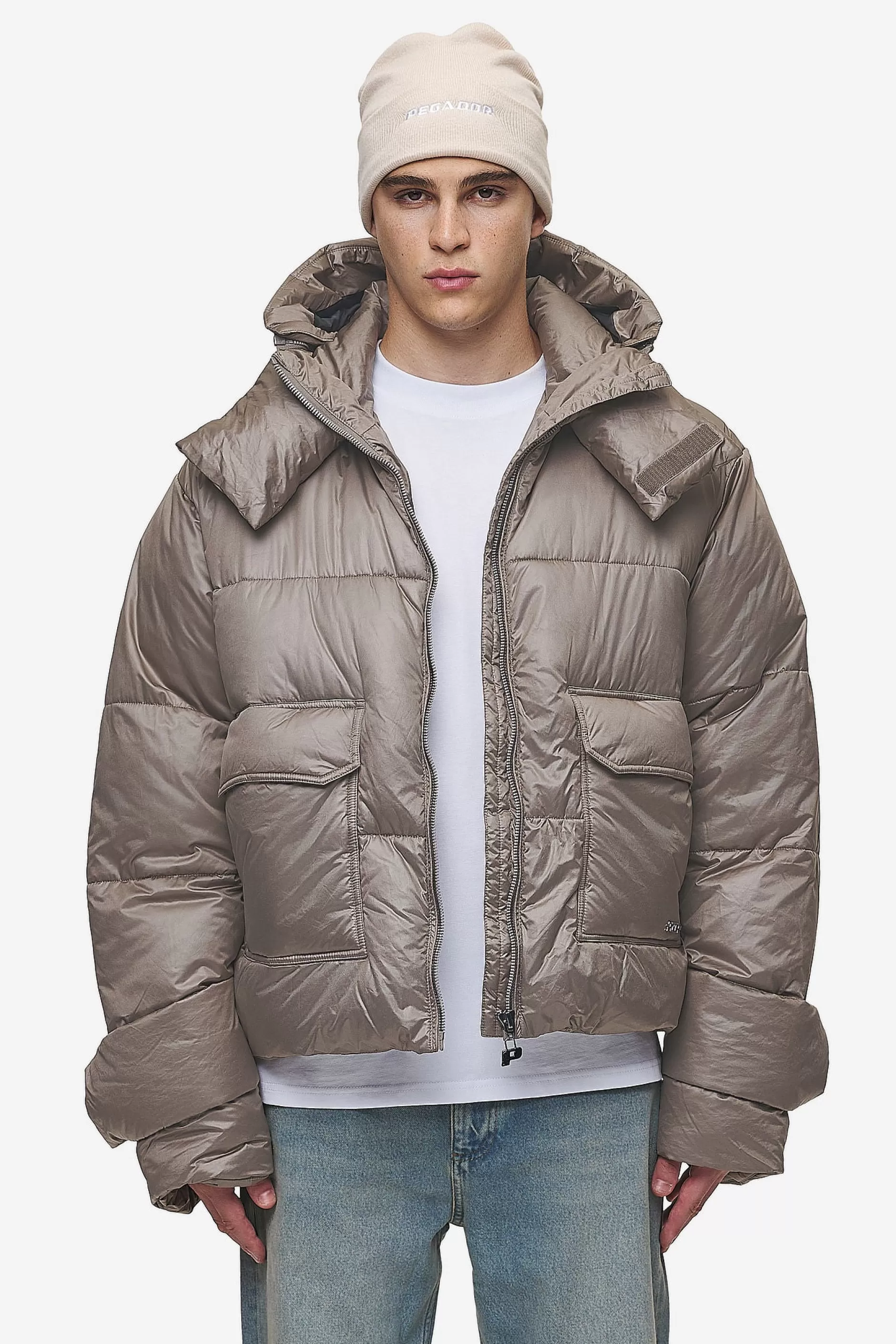 Best Sale Pegador Garrick Vintage Oversized Puffer Jacket Light Brown