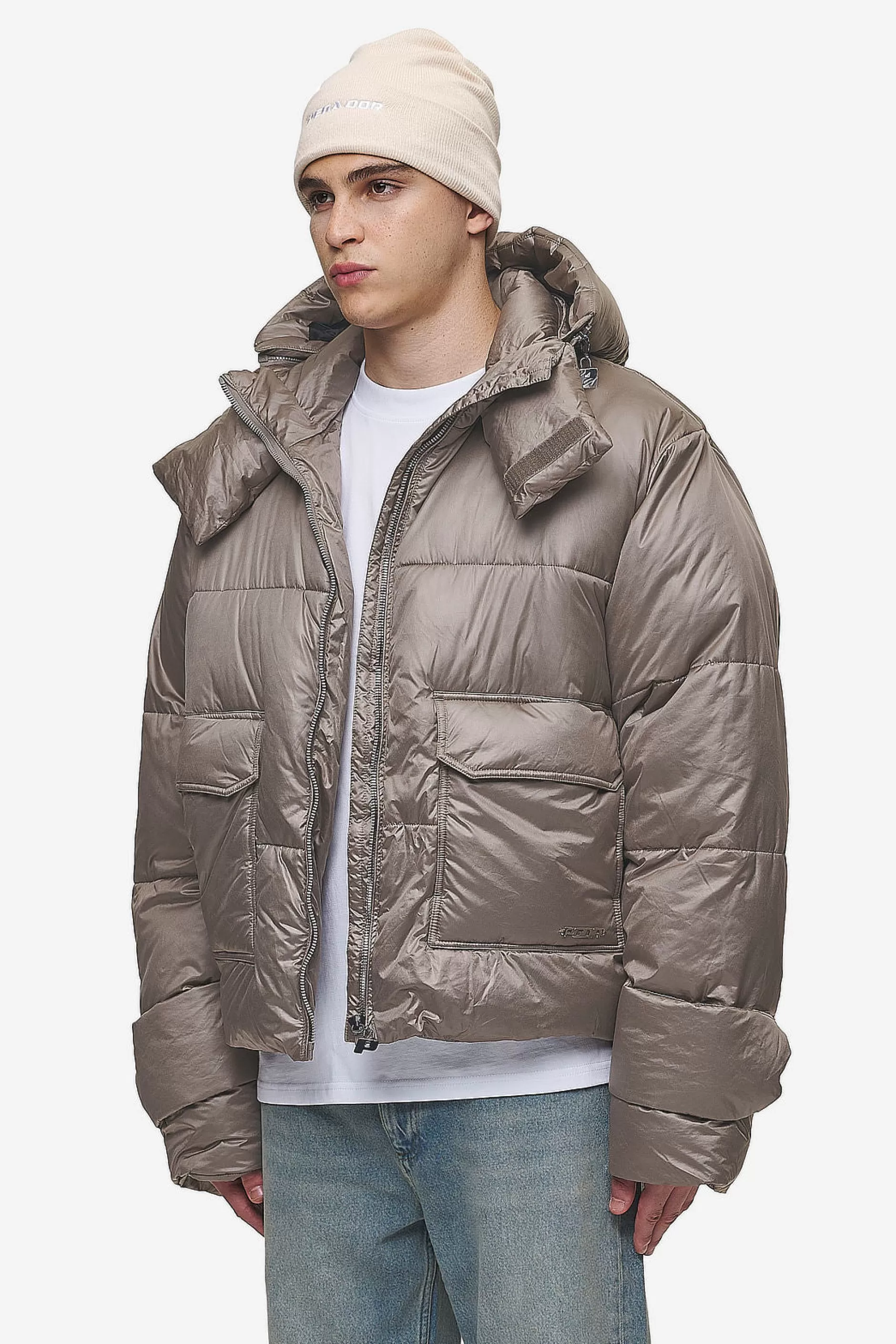 Best Sale Pegador Garrick Vintage Oversized Puffer Jacket Light Brown