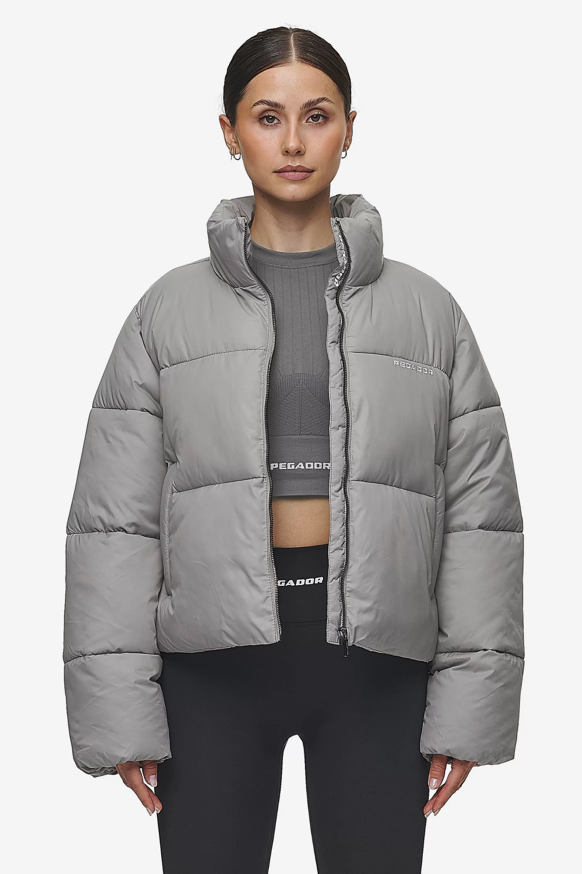 Cheap Pegador Georgia Puffer Jacket Rock Grey