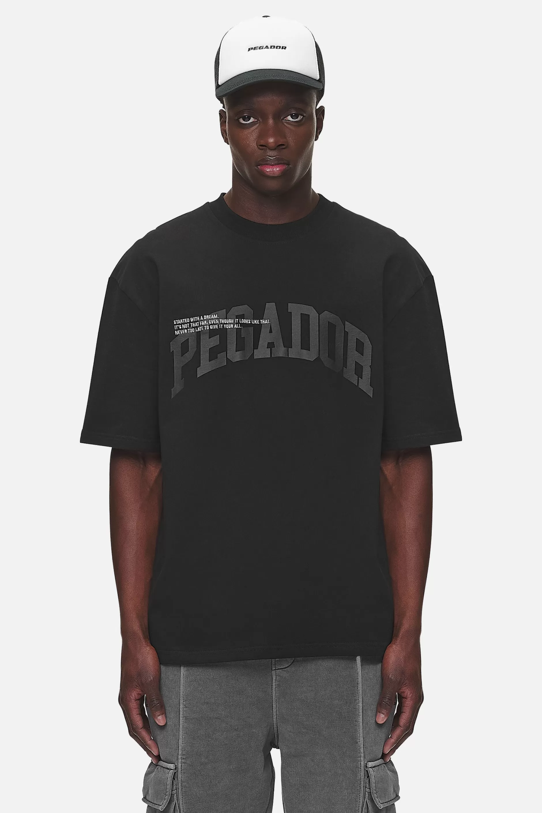 New Pegador Gilford Oversized Tee Washed Black