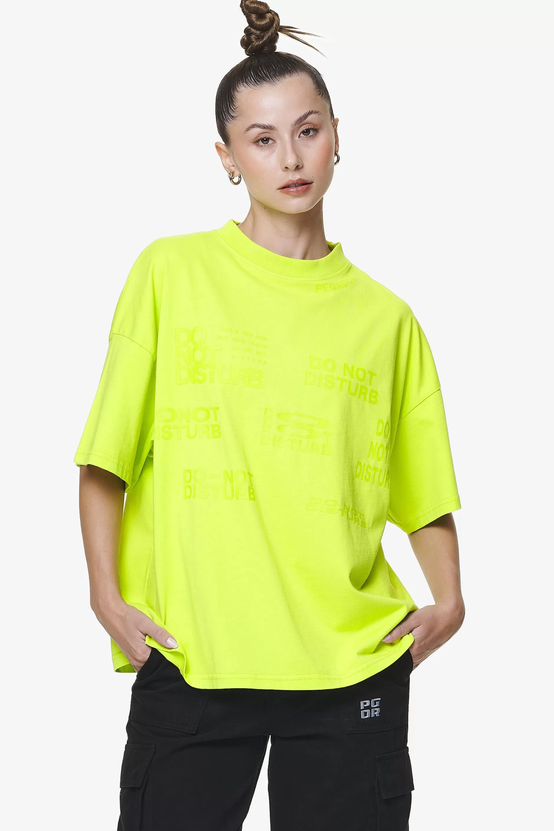 Flash Sale Pegador Groven Heavy Oversized Tee Washed Lime Yellow