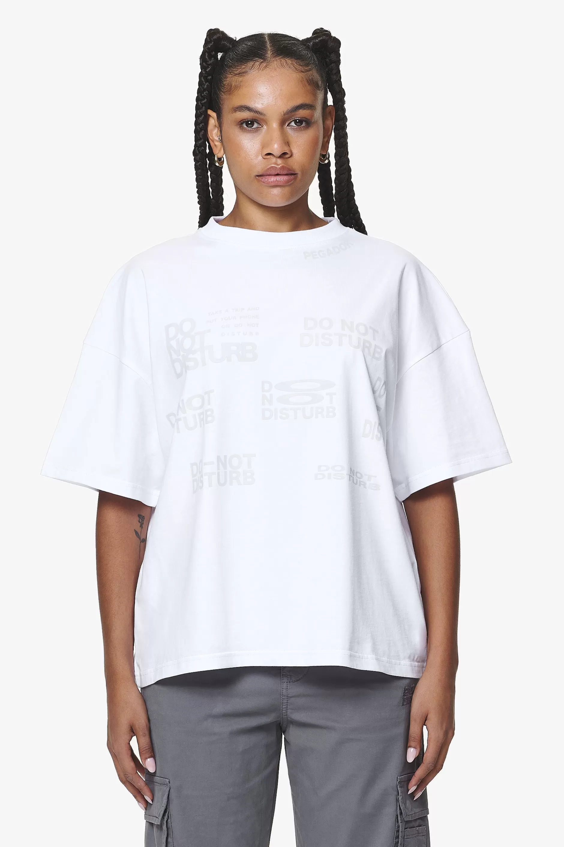 Outlet Pegador Groven Heavy Oversized Tee White