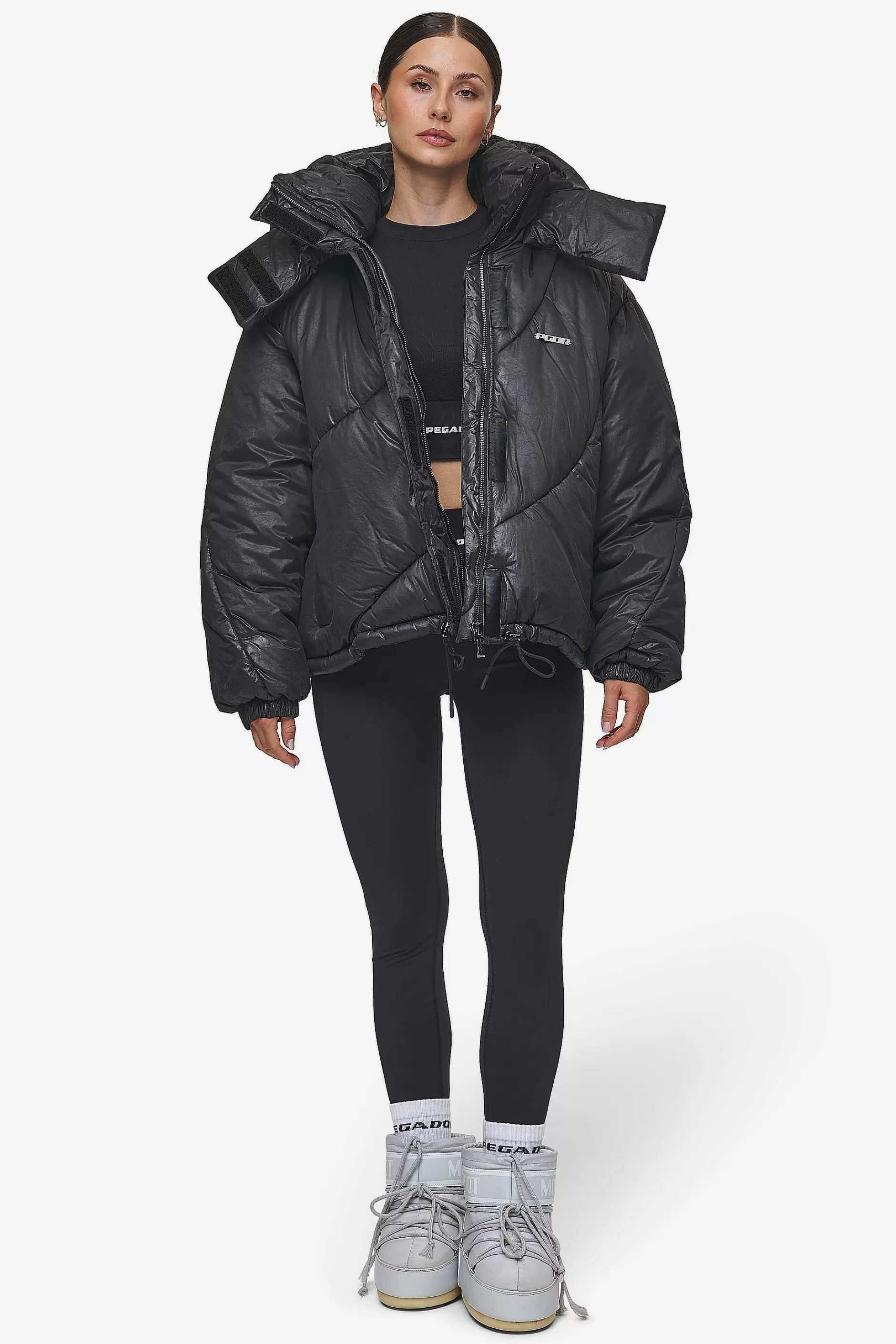 Outlet Pegador Hailey Vintage Oversized Puffer Jacket Black