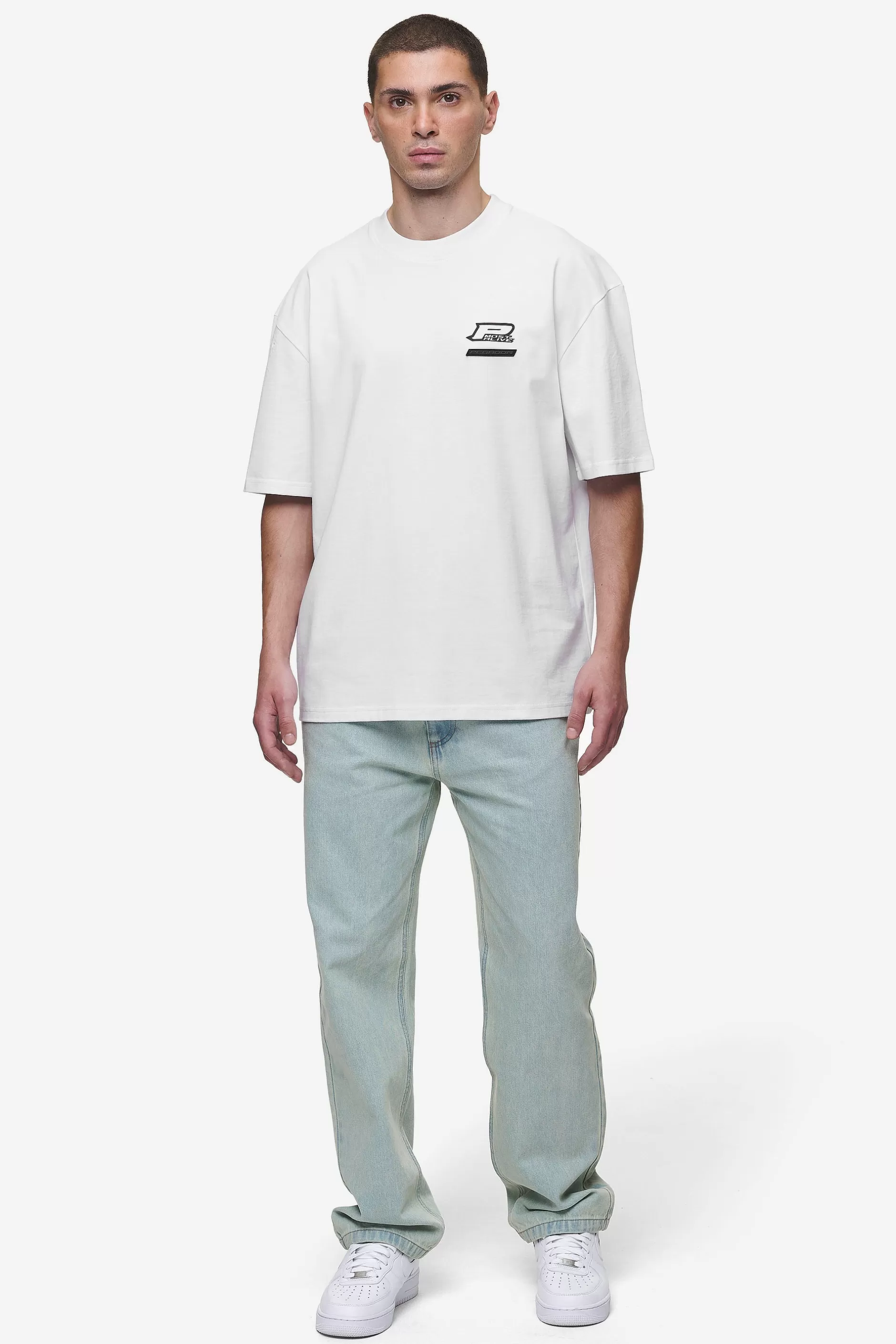 Outlet Pegador Hawkins Oversized Tee White