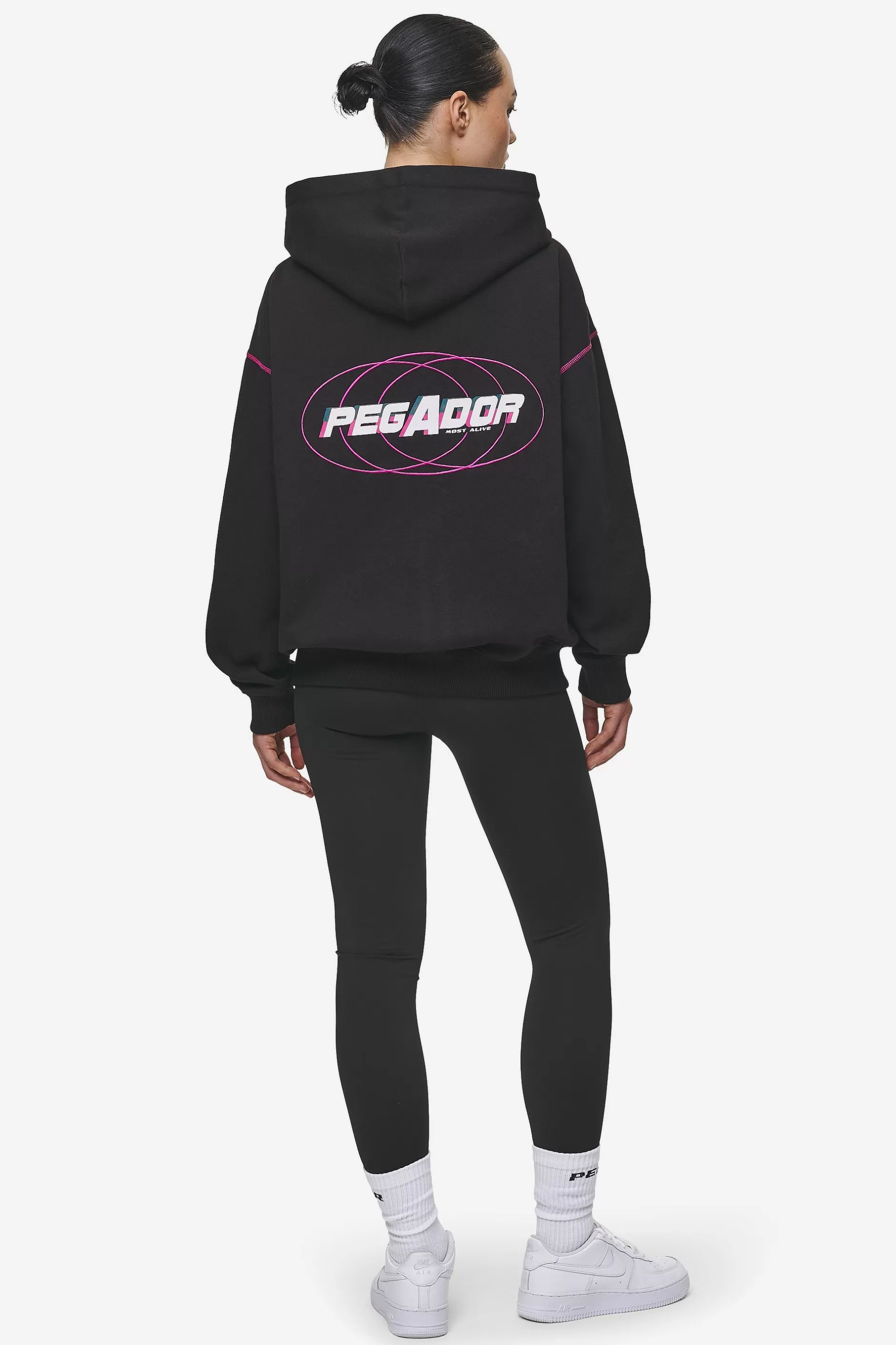 Hot Pegador Jenna Oversized Sweat Jacket Washed Black