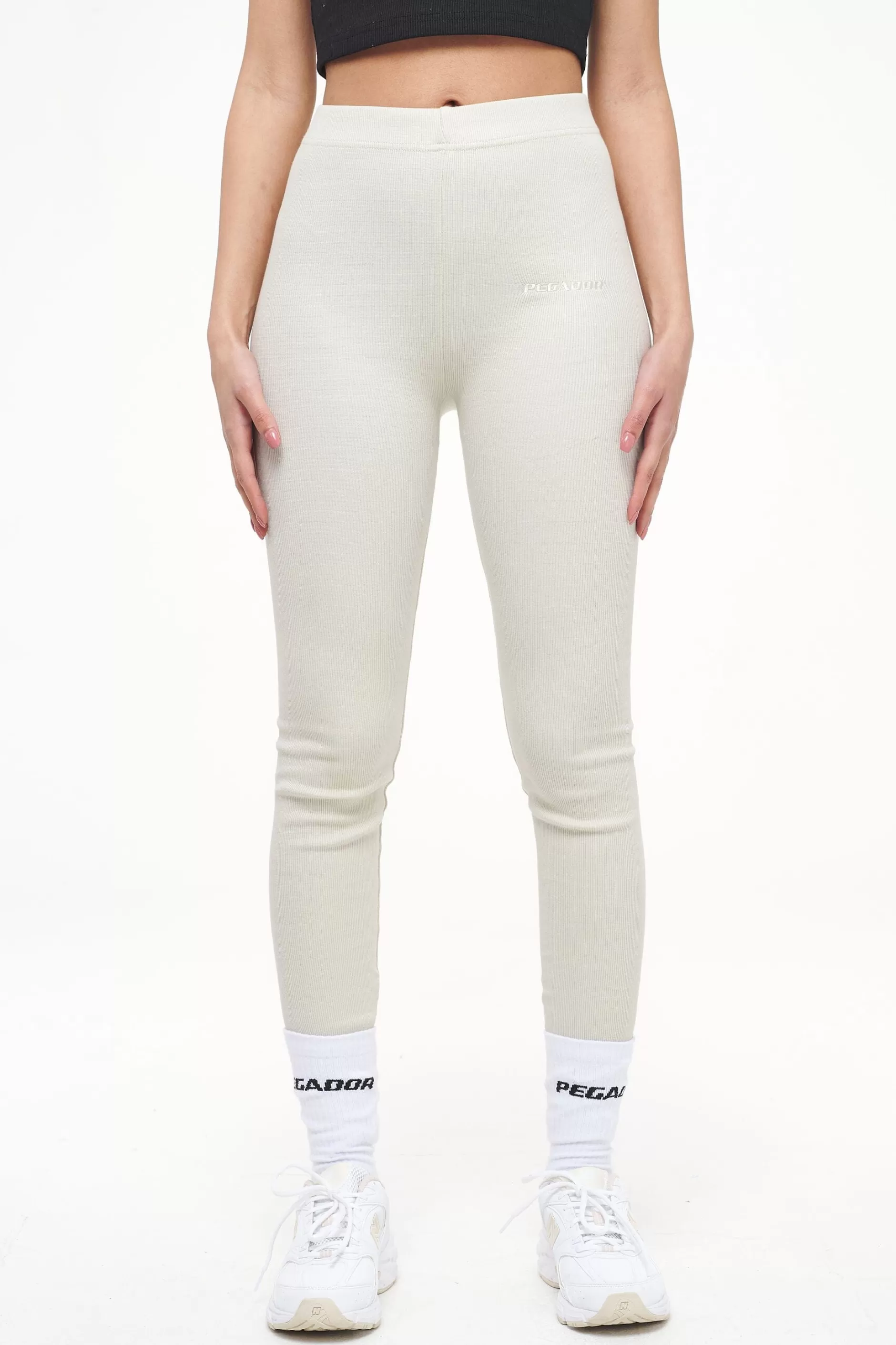 Flash Sale Pegador Jill Rib Leggings Vintage Washed Angels Cream