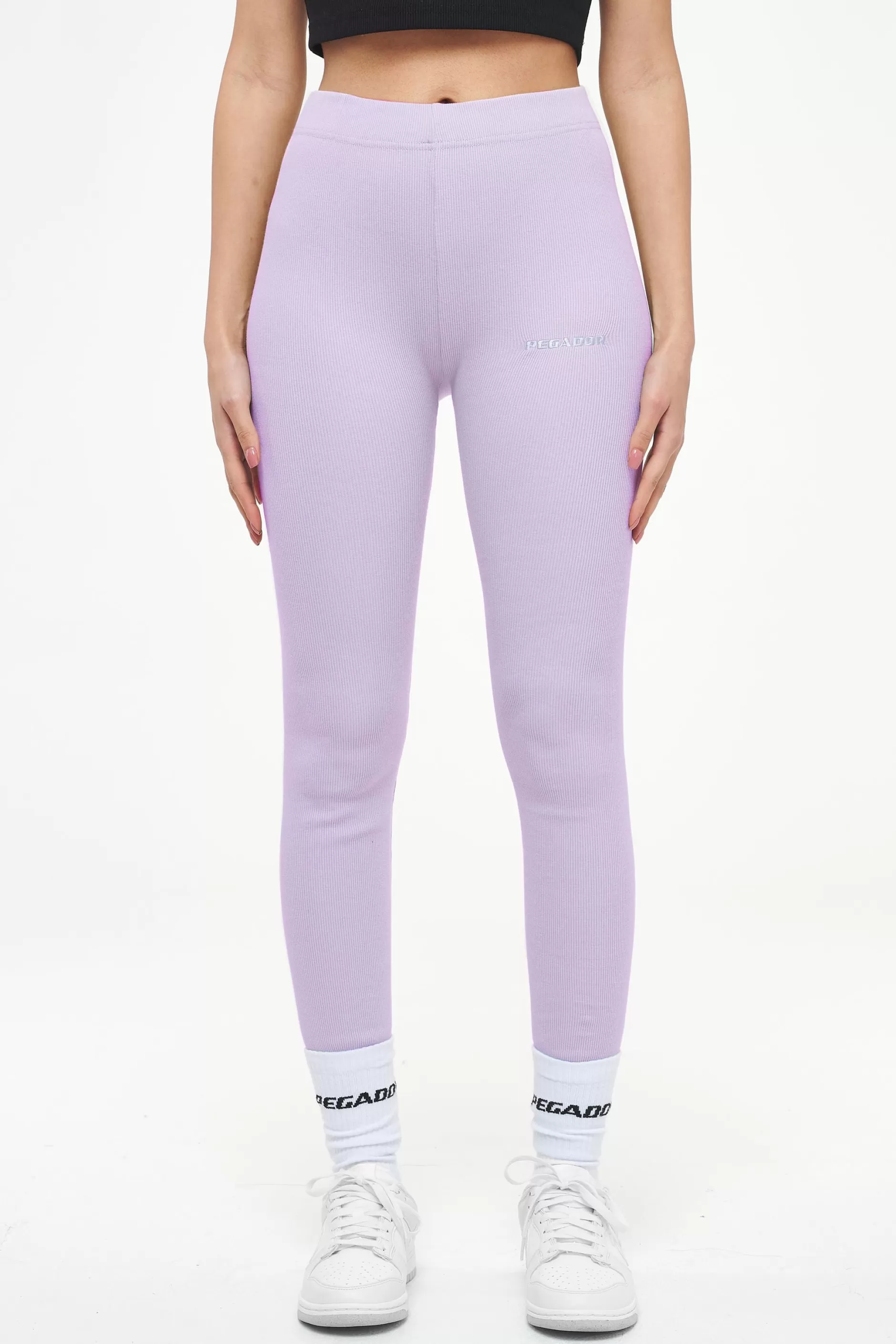 Discount Pegador Jill Rib Leggings Vintage Washed Purple Paste