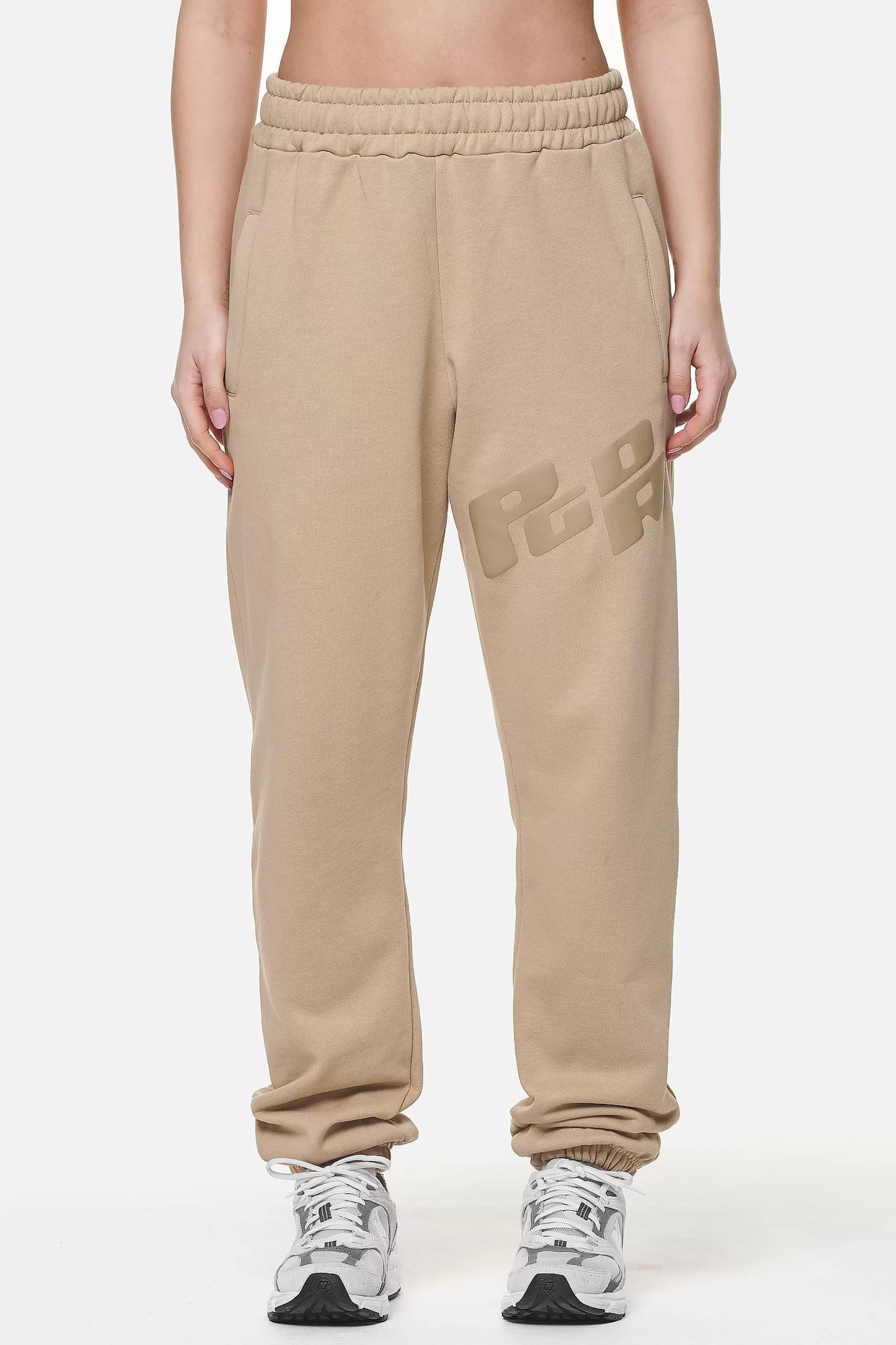 Outlet Pegador Julago High Waisted Sweat Pants Washed Safari Sand