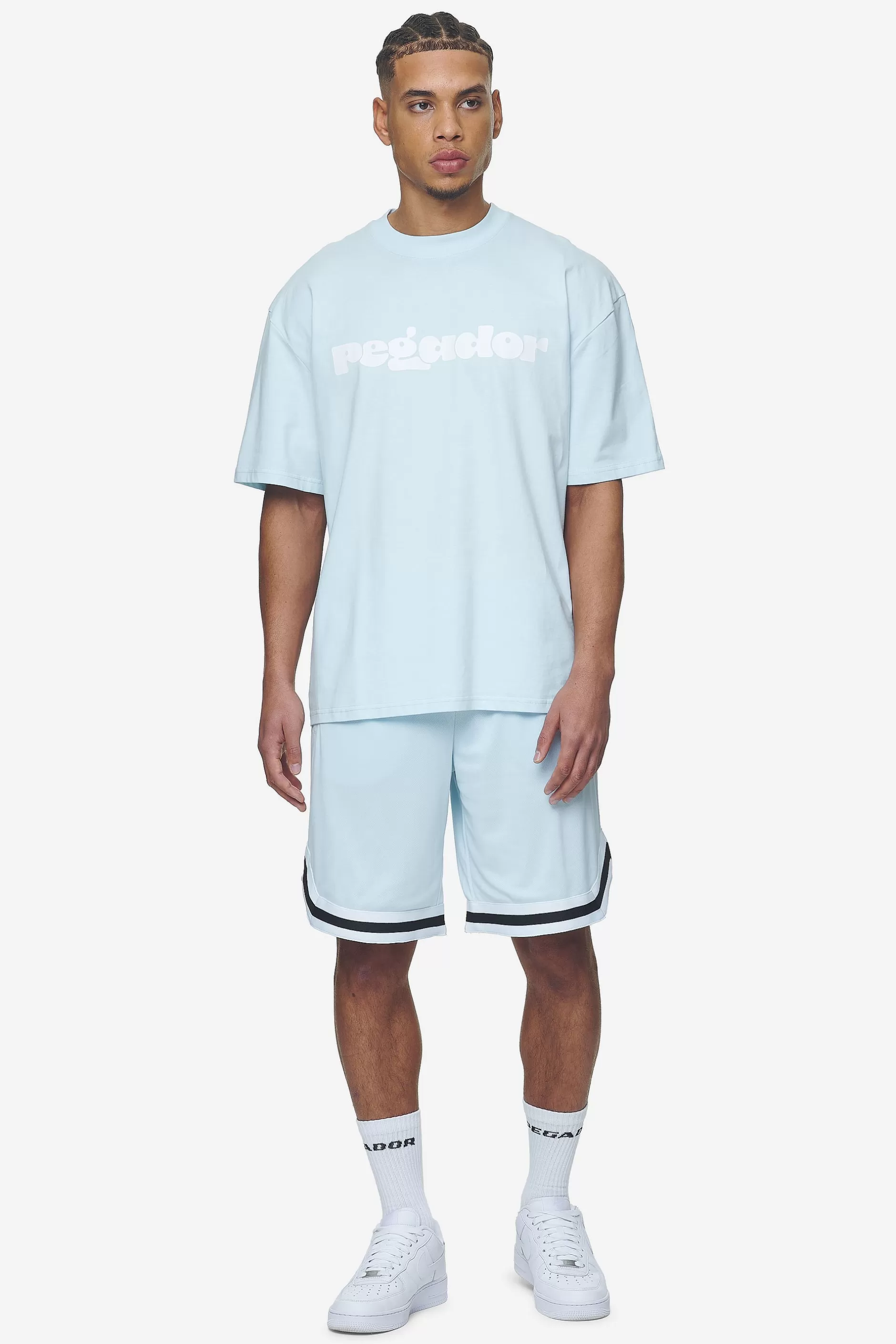 New Pegador Lansing Basketball Shorts Baby blue