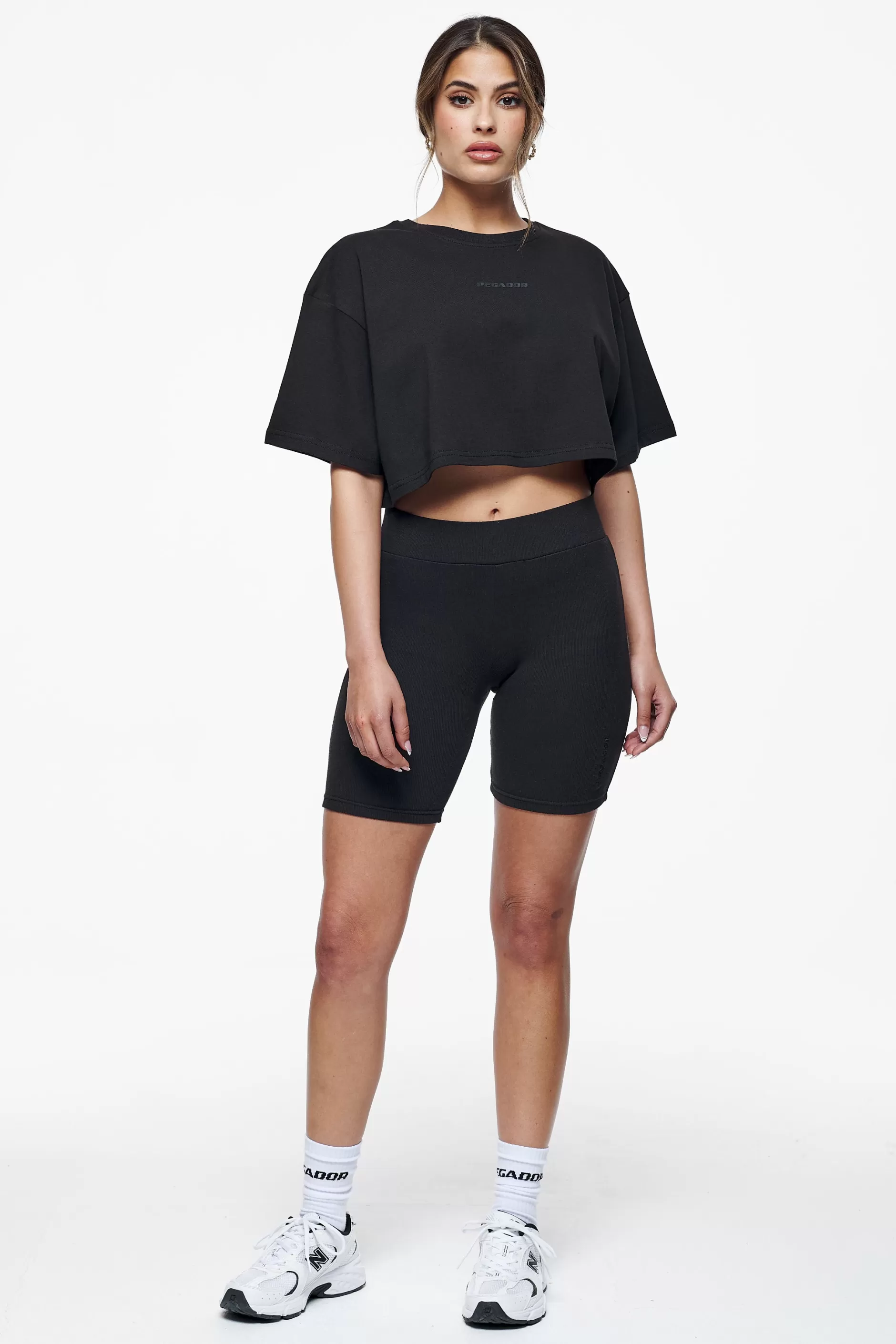 Flash Sale Pegador Layla Oversized Cropped Tee Black Gum