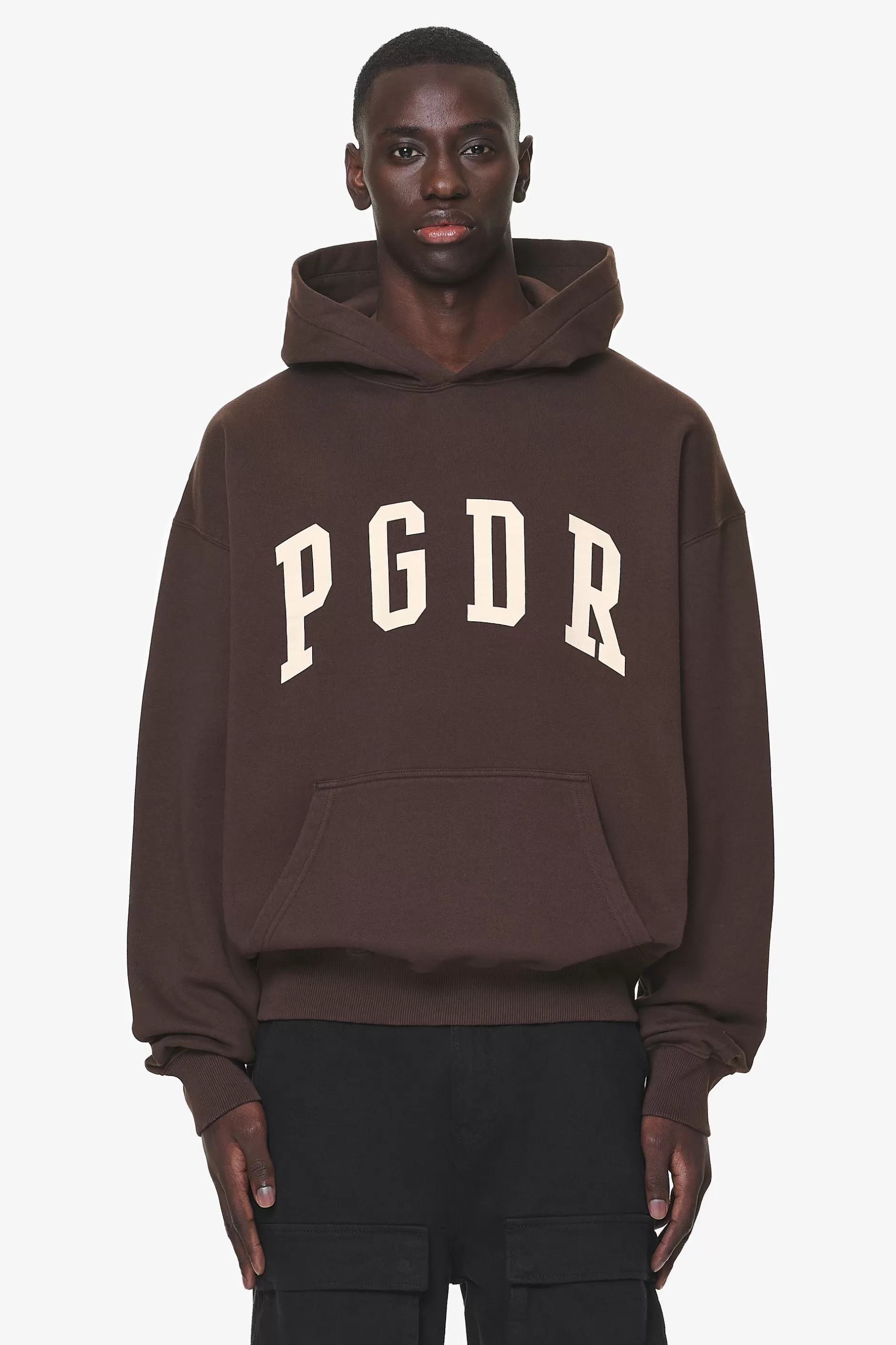 Cheap Pegador Layton Oversized Hoodie Washed Oak Brown