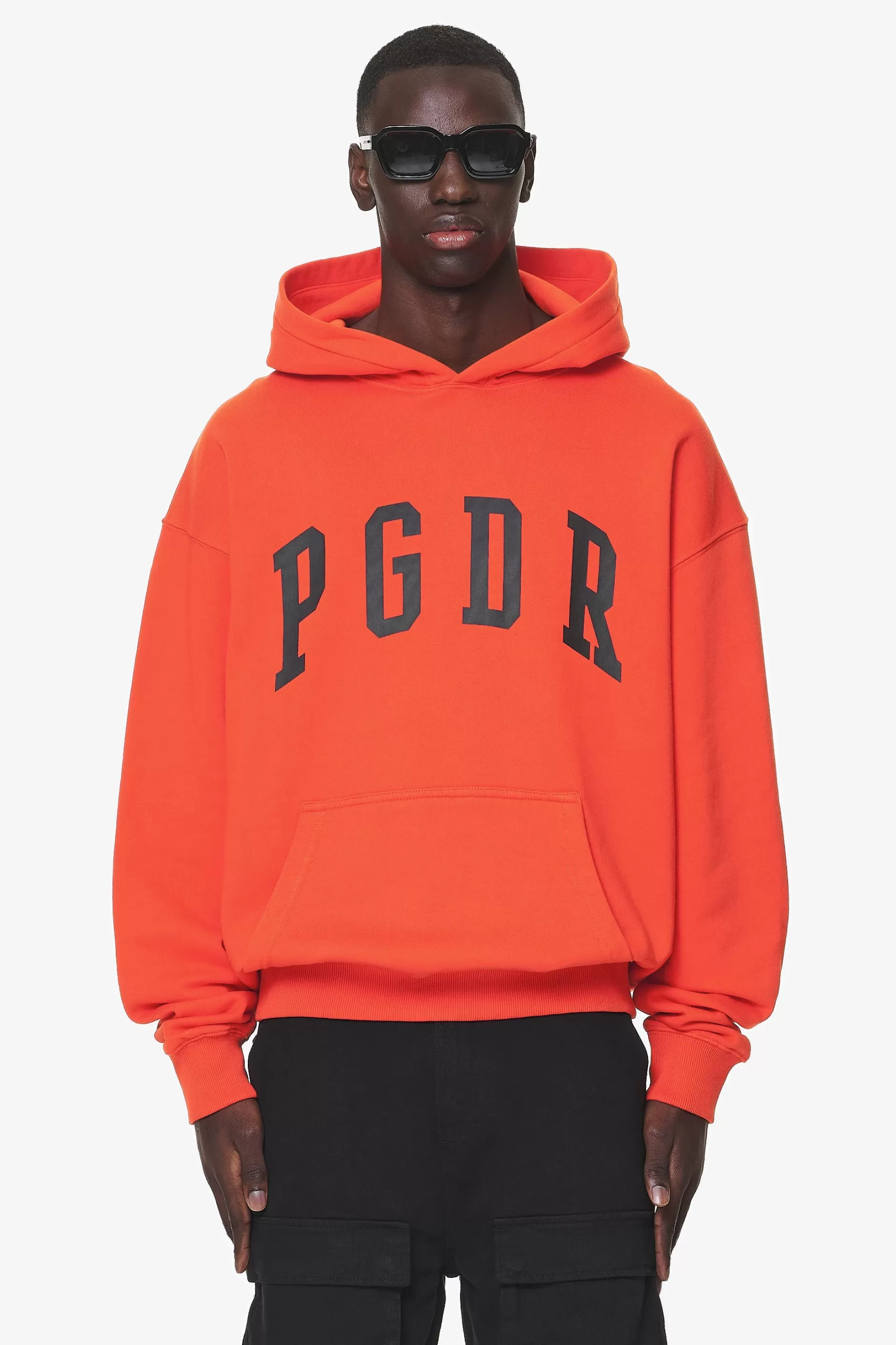 Online Pegador Layton Oversized Hoodie Washed Signal Red