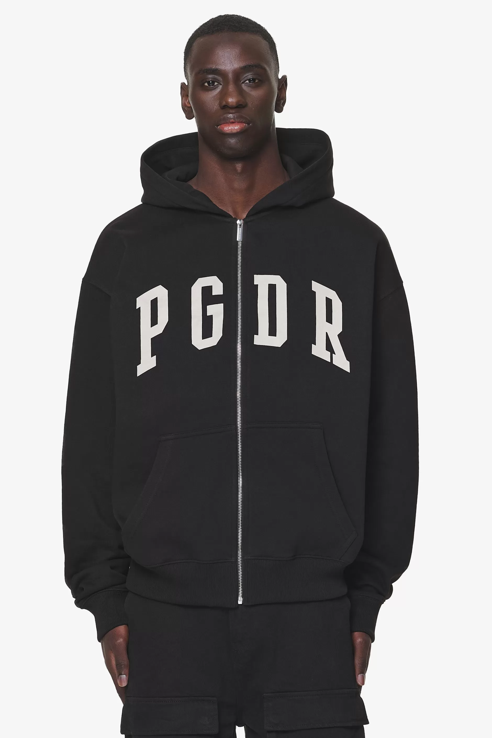 Shop Pegador Layton Oversized Sweat Jacket Black