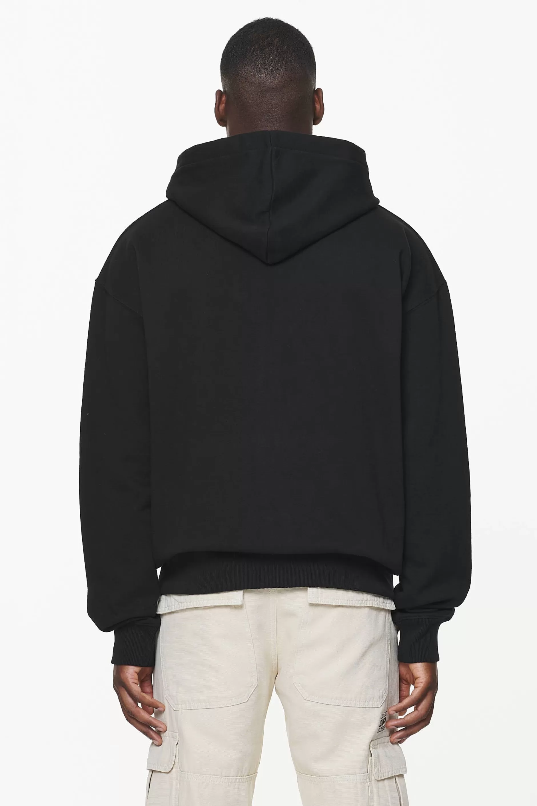 Fashion Pegador Layton Oversized Sweat Jacket Vintage Washed Onyx Black