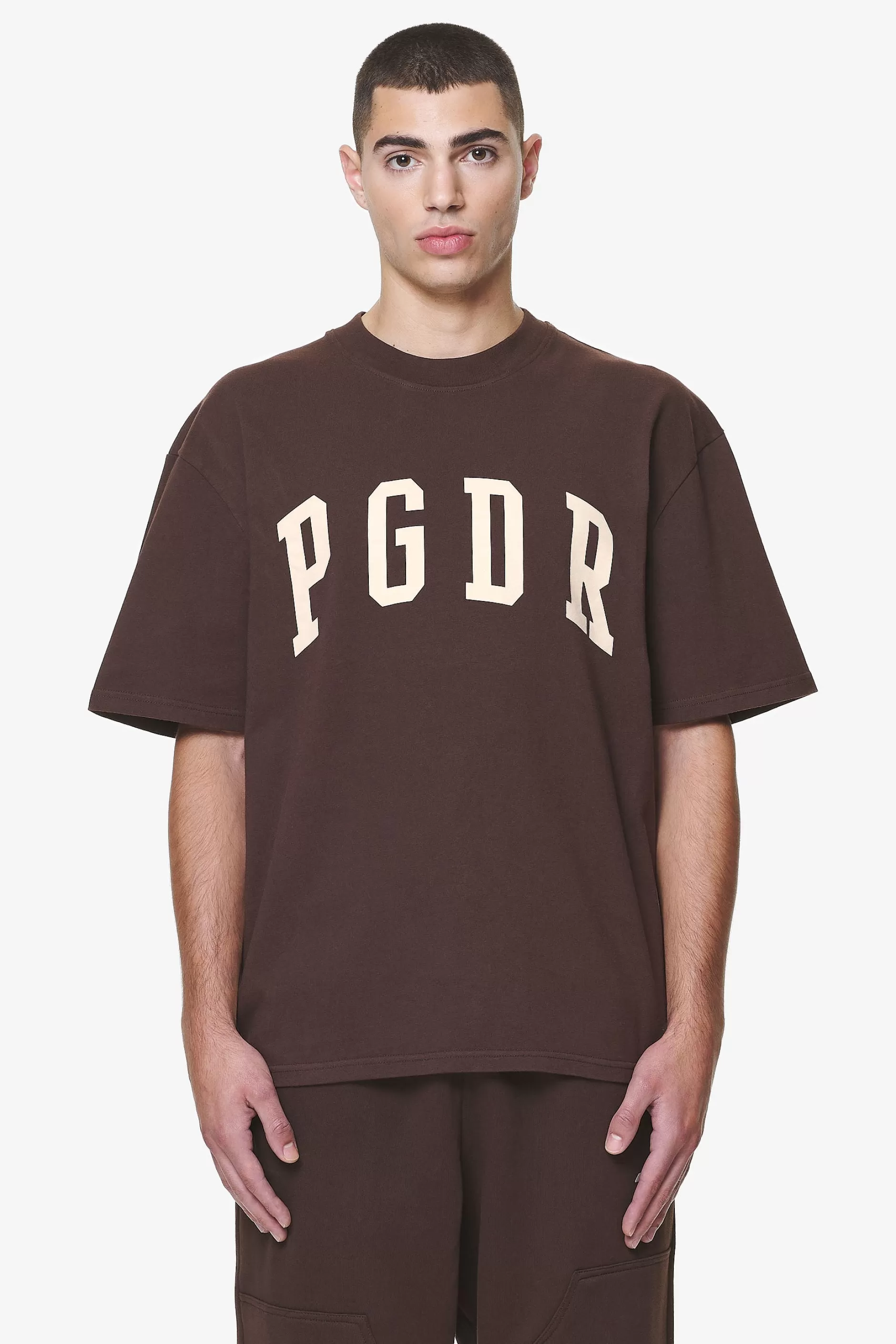 Hot Pegador Layton Oversized Tee Washed Oak Brown