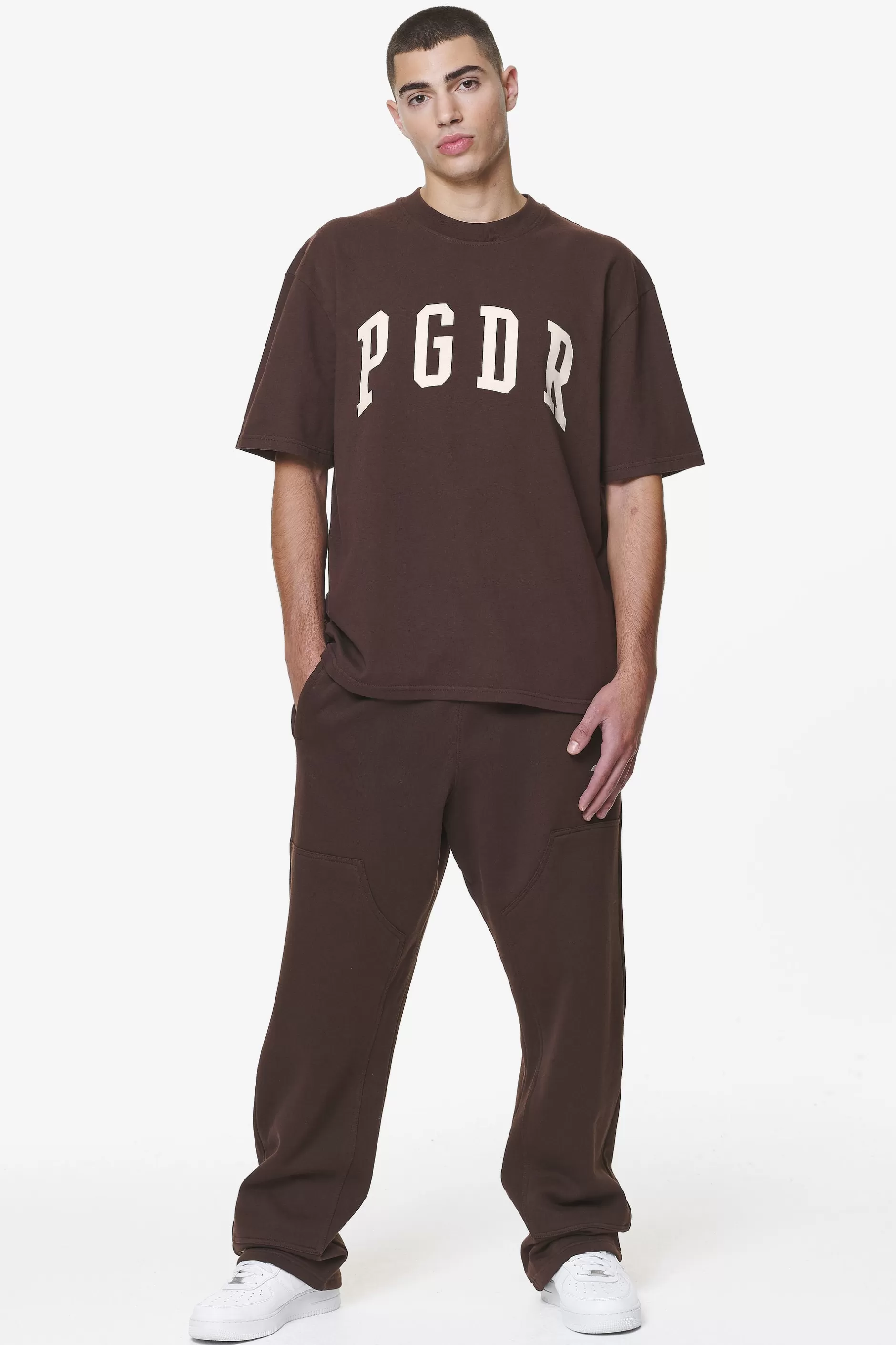 Hot Pegador Layton Oversized Tee Washed Oak Brown