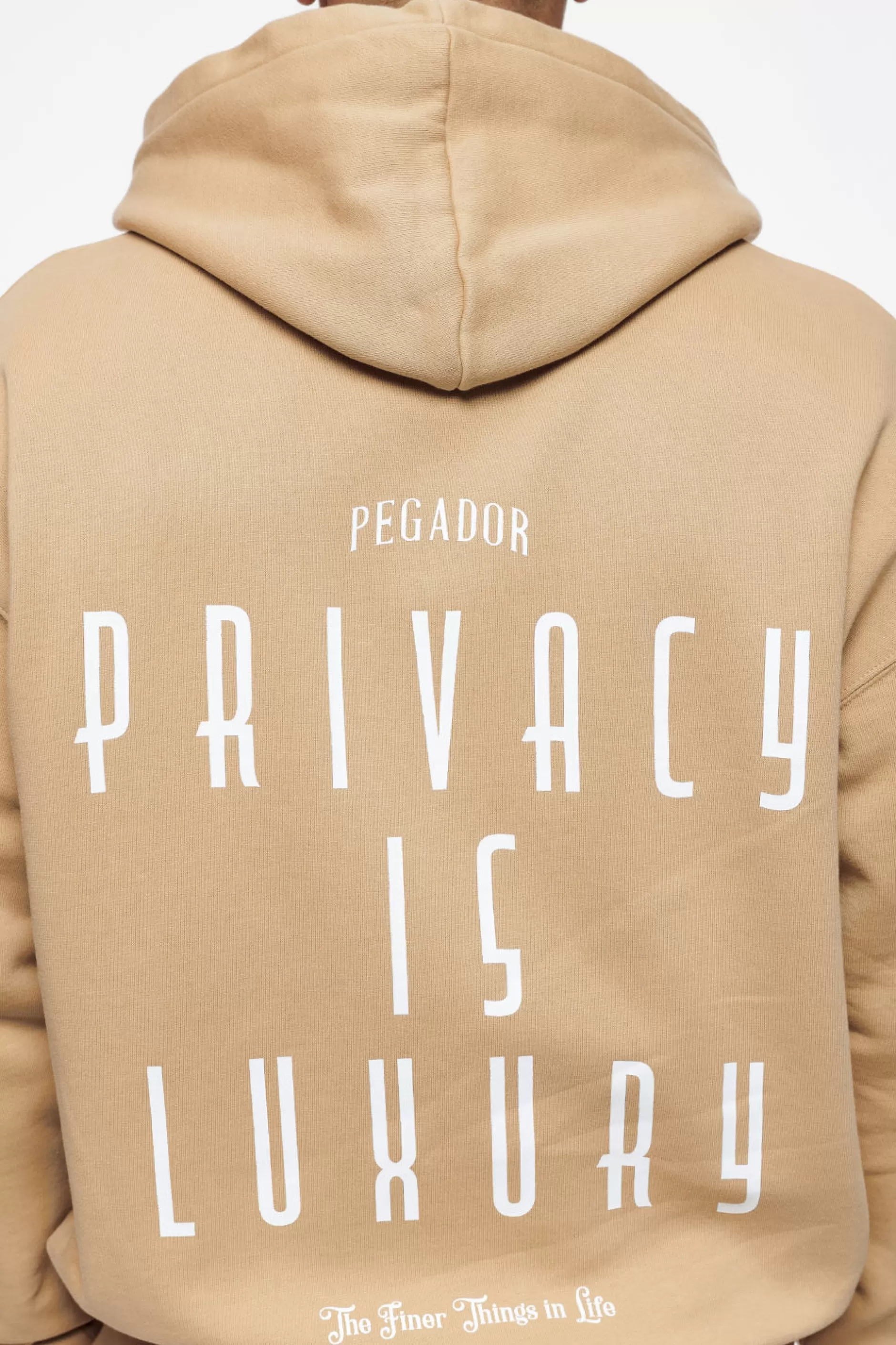 Outlet Pegador Leander Oversized Sweat Jacket Vintage Washed Espresso