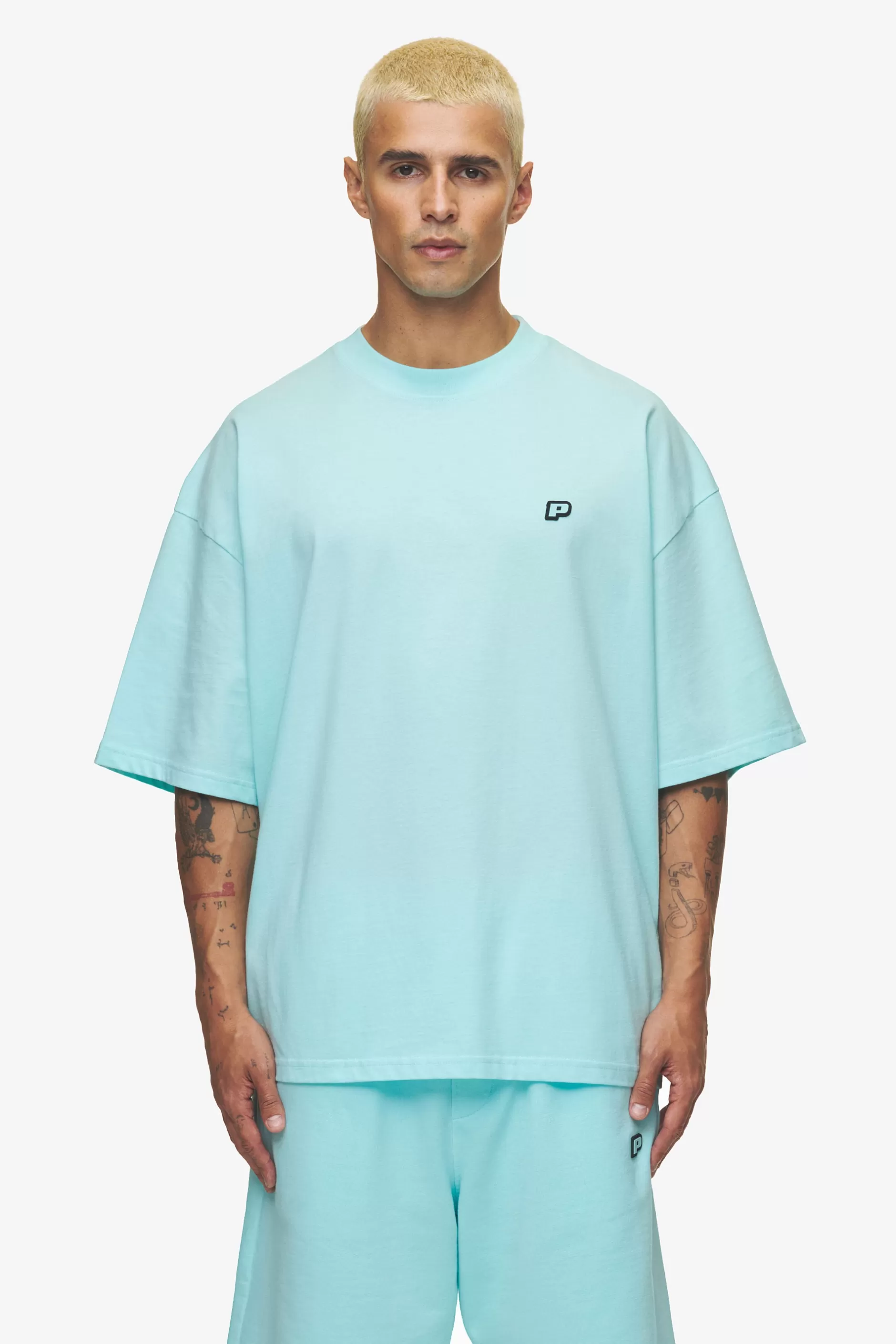 Hot Pegador Leono Boxy Tee Sky Blue Gum Washed sky blue