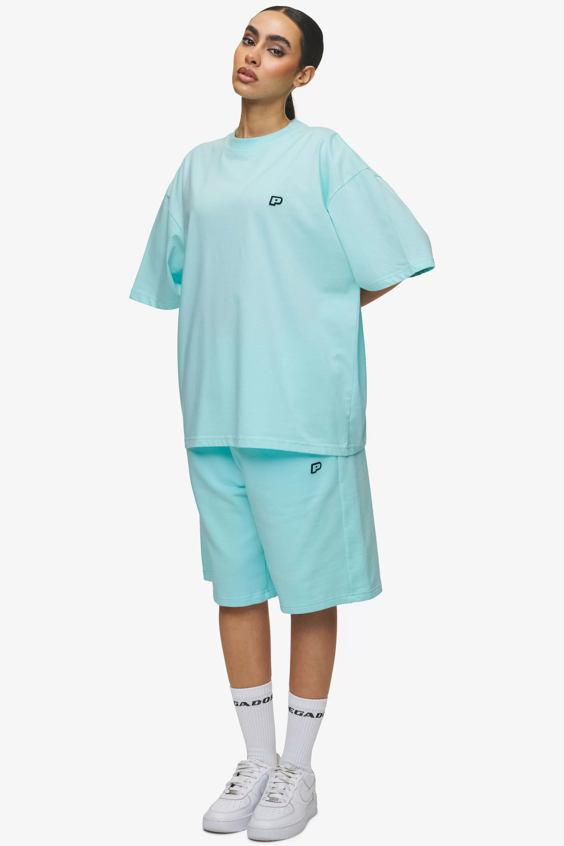 Best Pegador Leono Boxy Tee Sky Blue Gum Washed sky blue