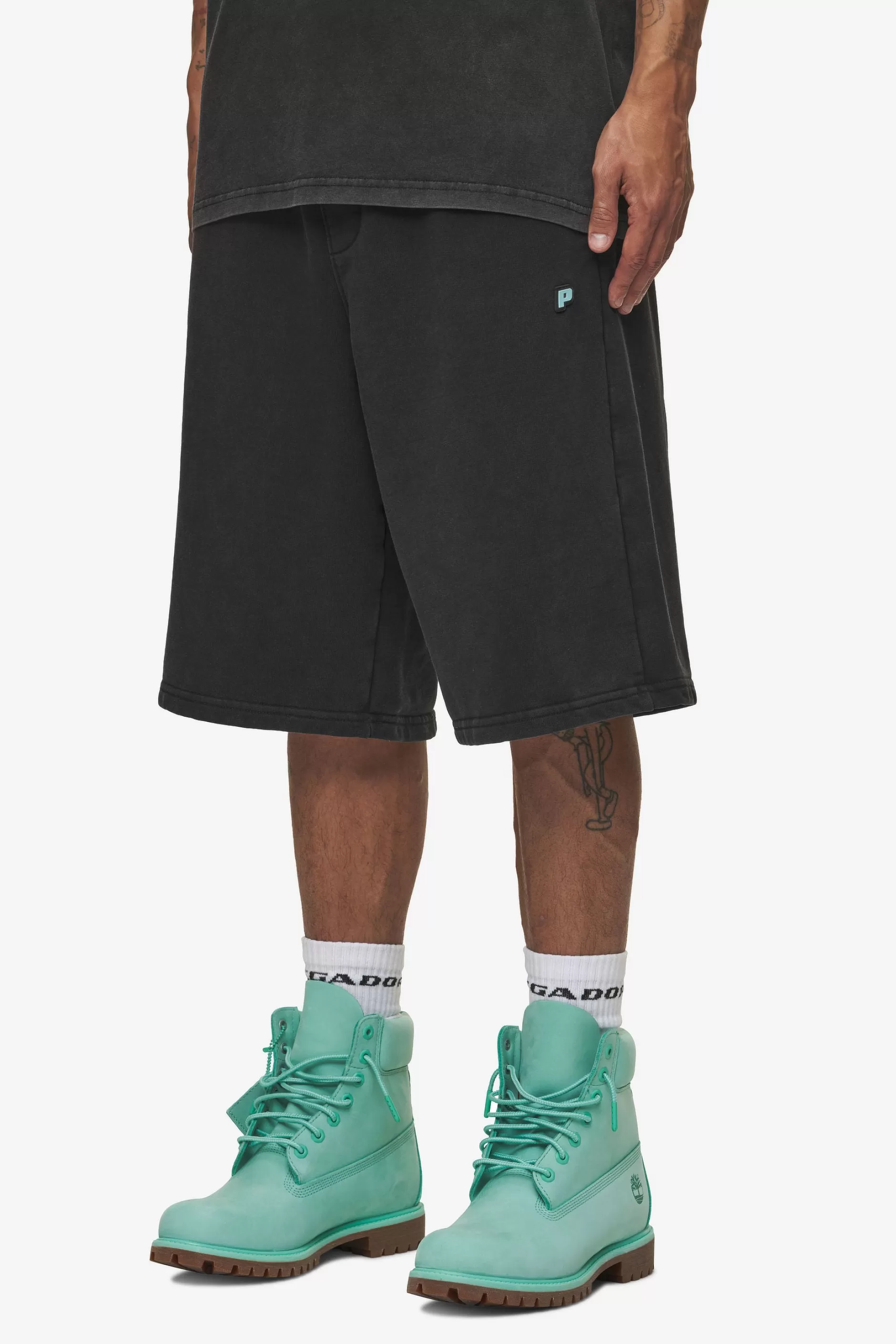Store Pegador Leono Overknee Heavy Sweat Shorts Gum Vintage black