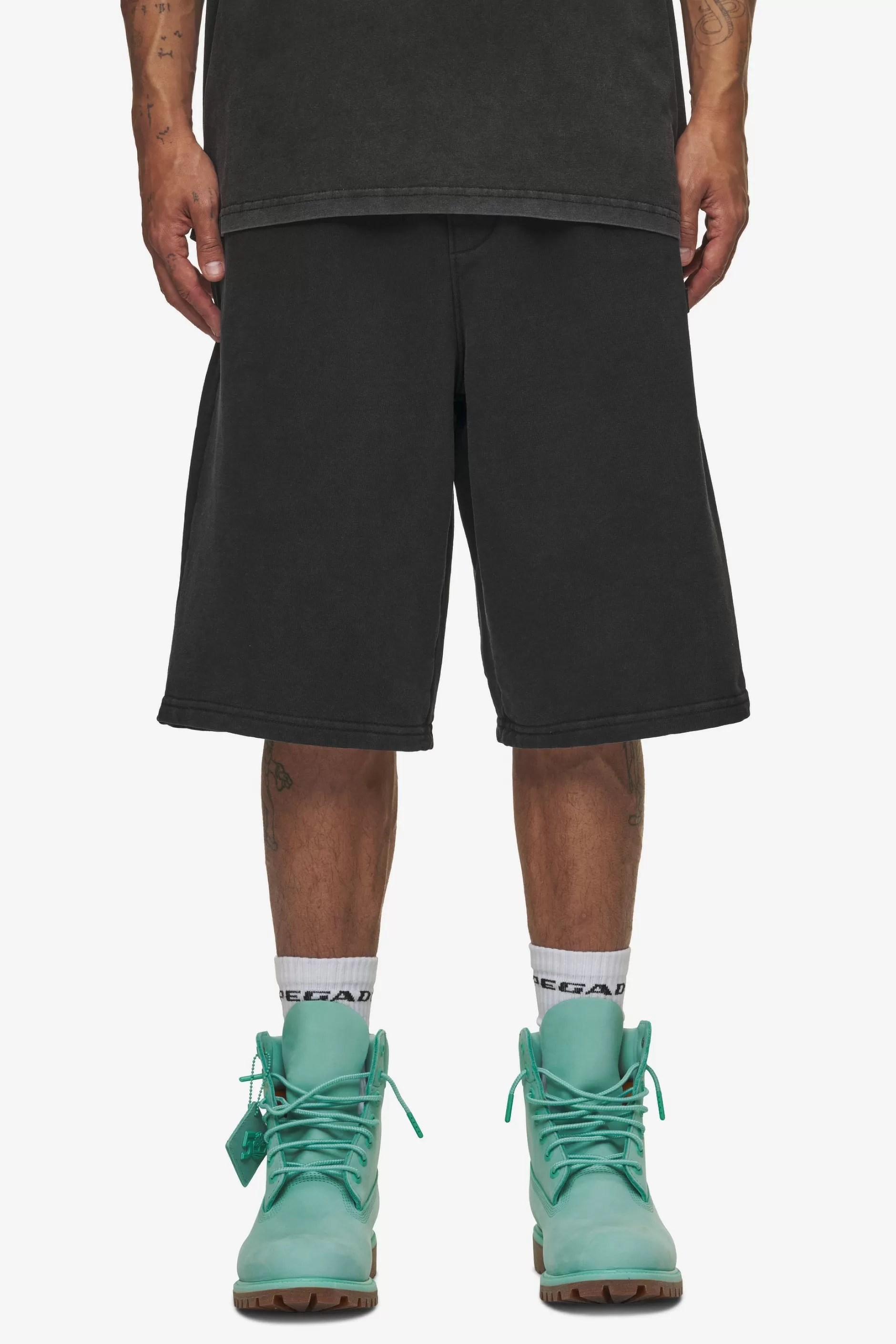 Store Pegador Leono Overknee Heavy Sweat Shorts Gum Vintage black