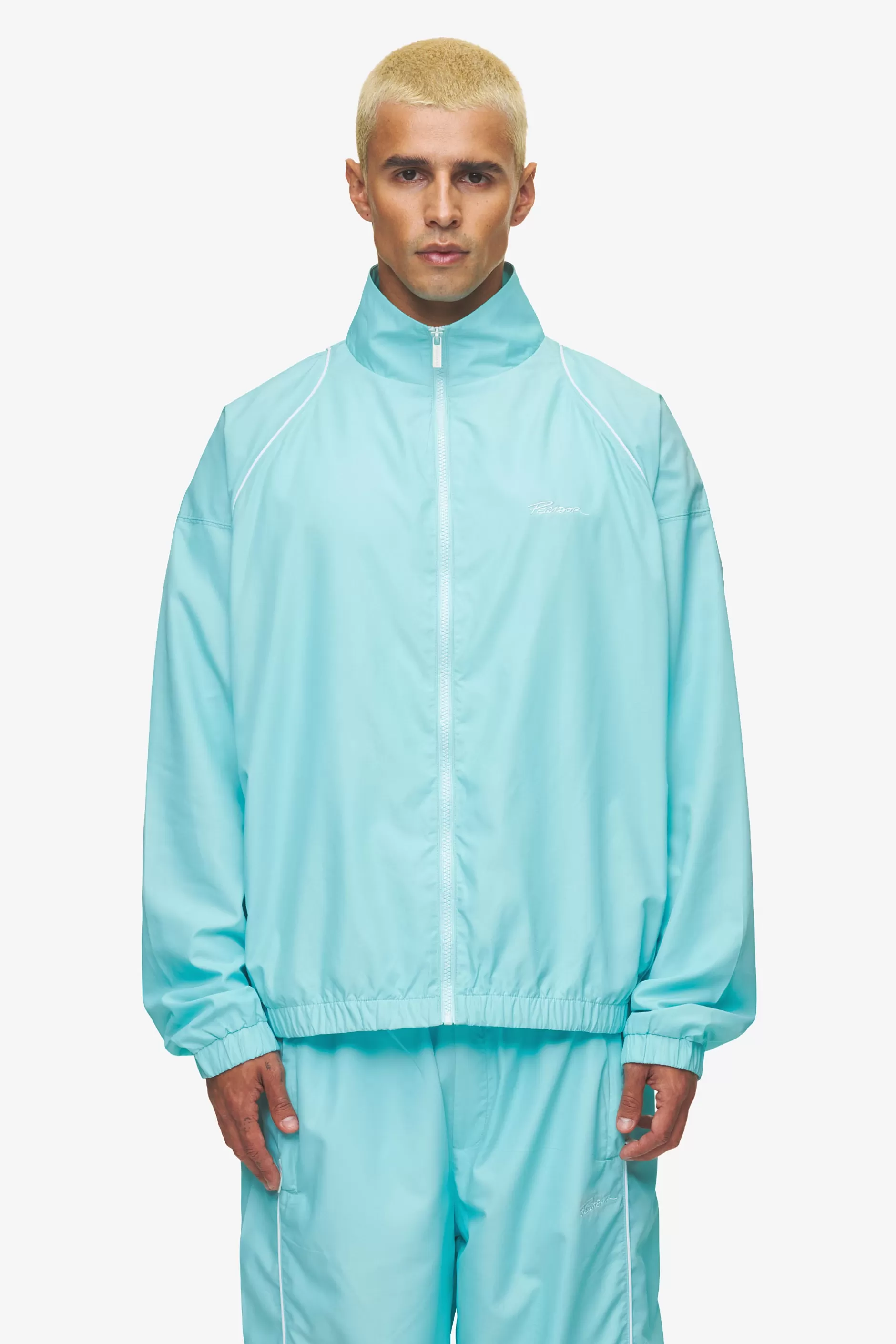 Discount Pegador Lincoln Boxy Track Jacket Sky Blue