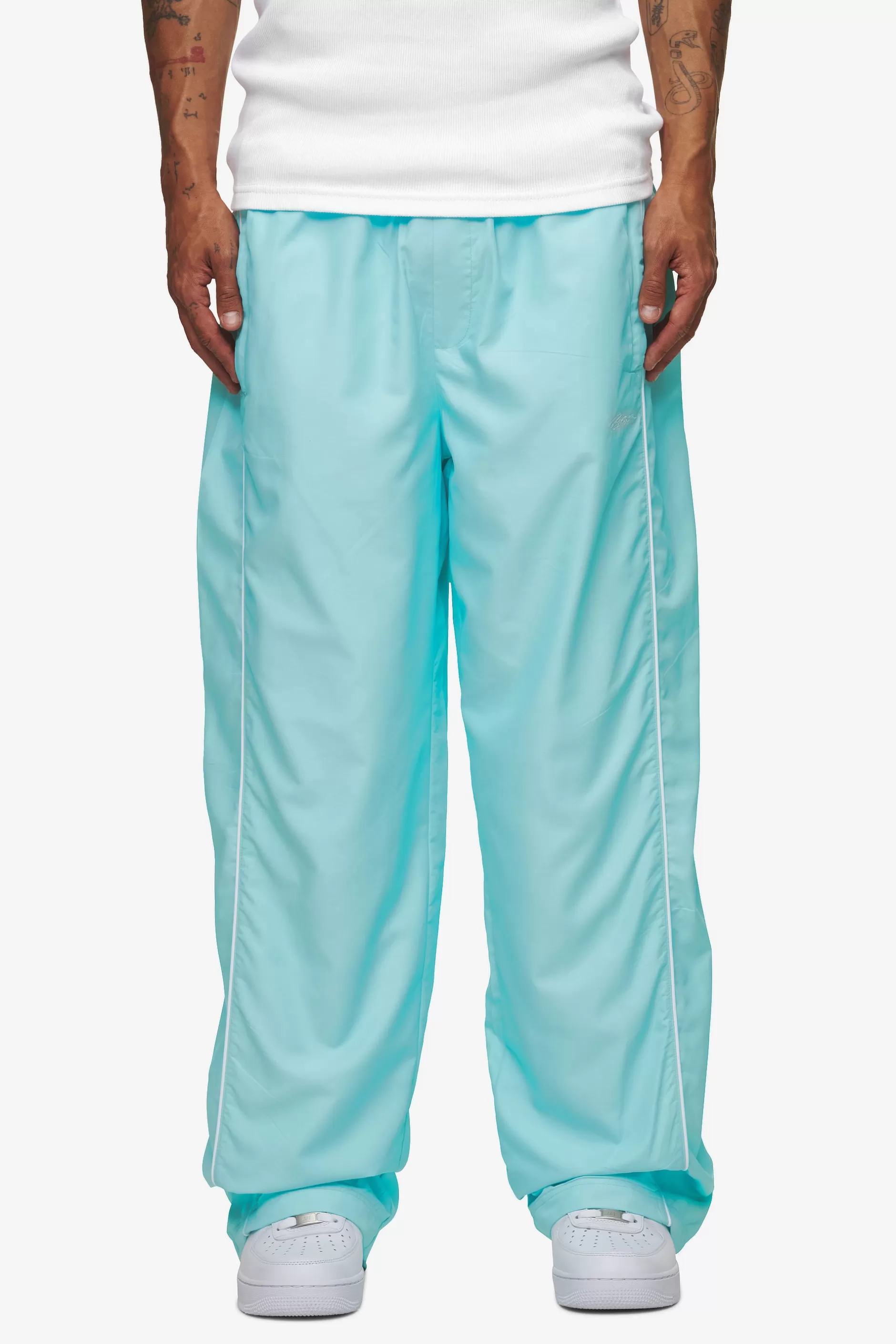 New Pegador Lincoln Wide Track Pants Sky Blue