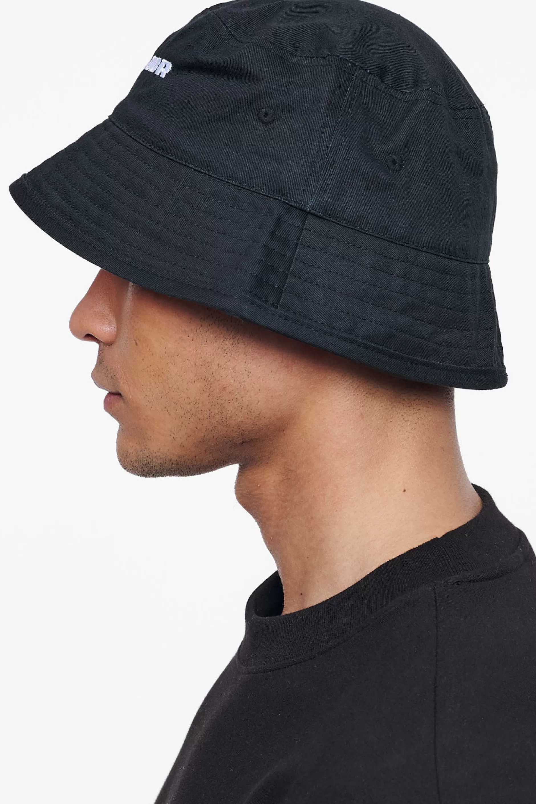 Clearance Pegador Logo Cotton Twill Bucket Hat Black