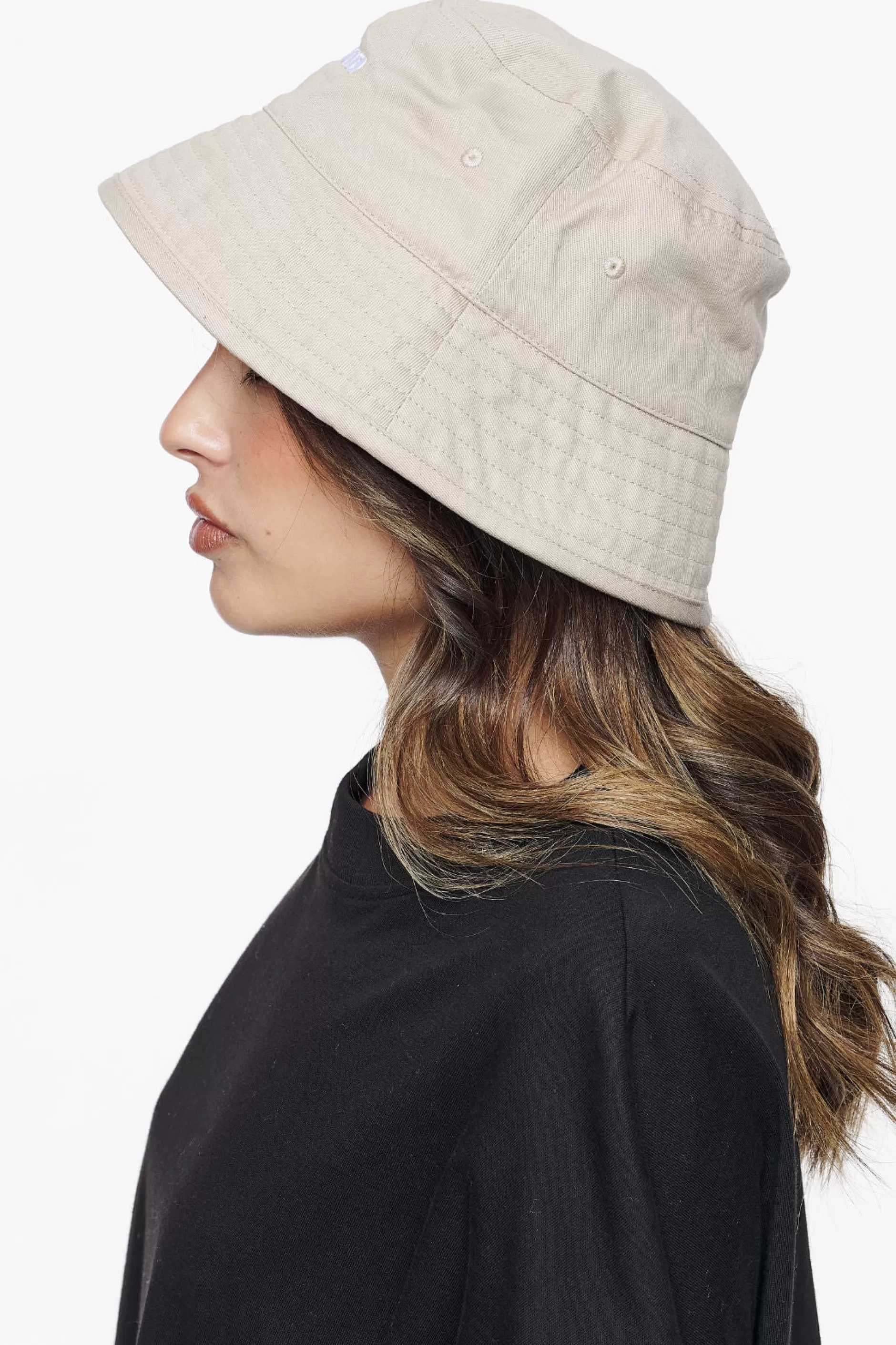 Outlet Pegador Logo Cotton Twill Bucket Hat Sand