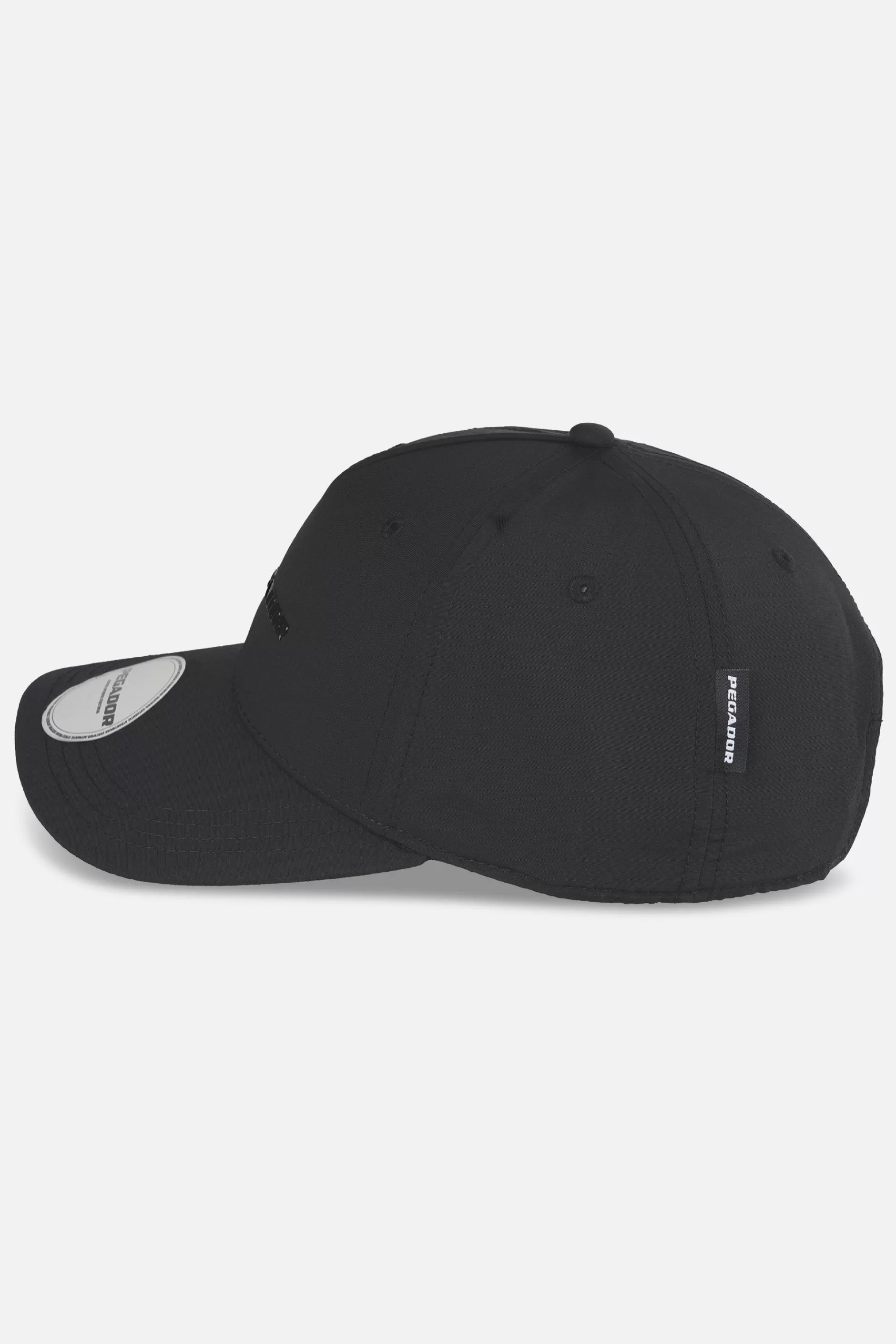 New Pegador Logo Crushed Nylon Cap Black