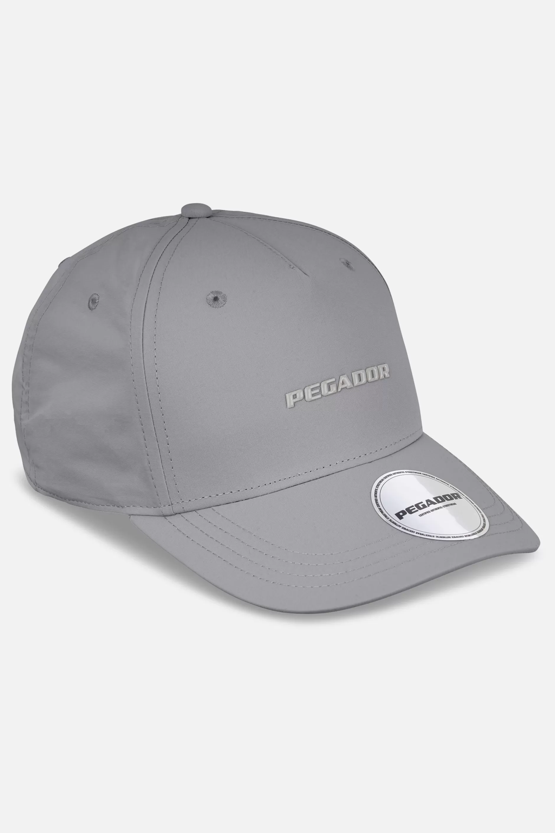 Discount Pegador Logo Crushed Nylon Cap Cool Grey