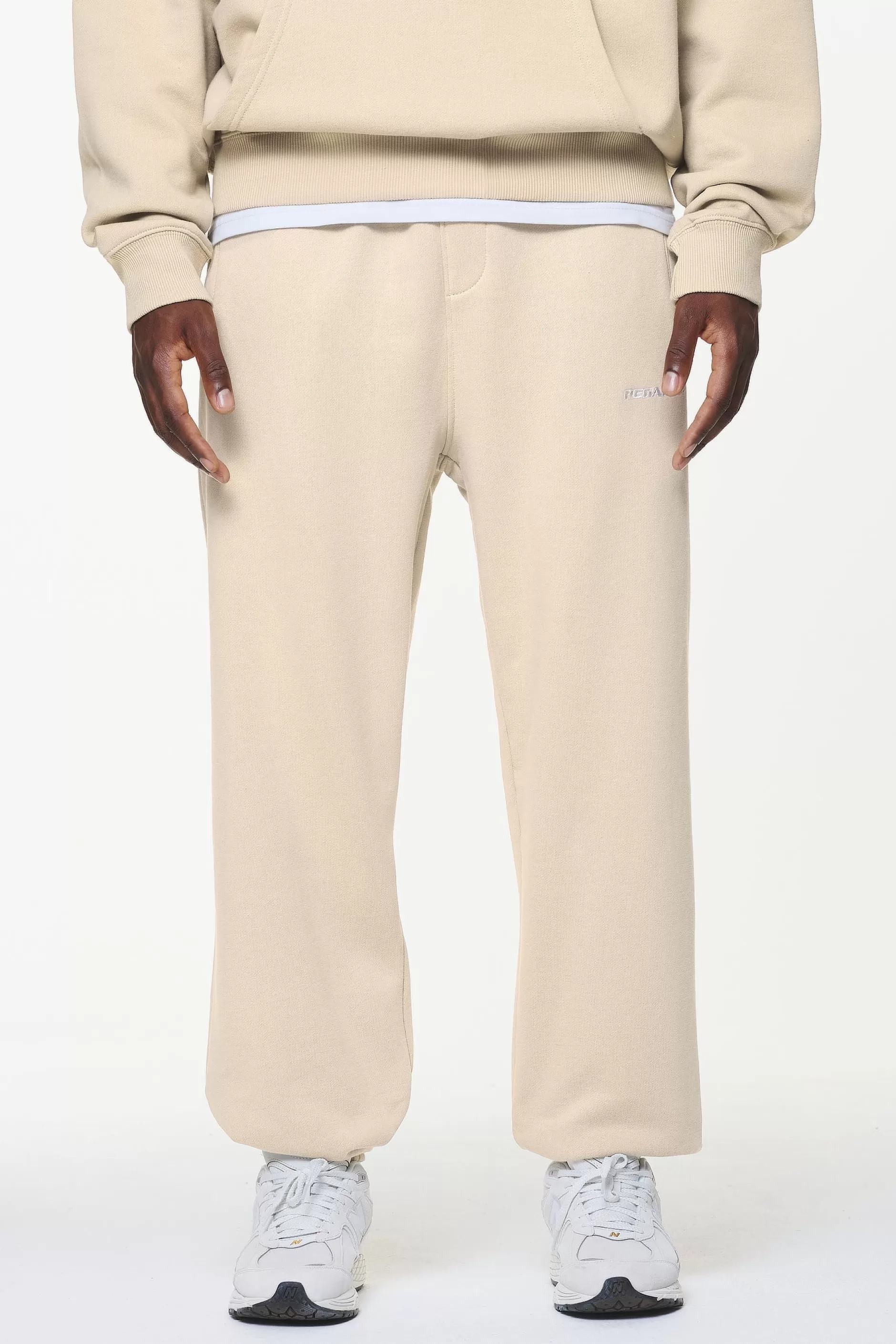 Shop Pegador Logo Heavy Sweat Jogger Vintage washed kingdom beige