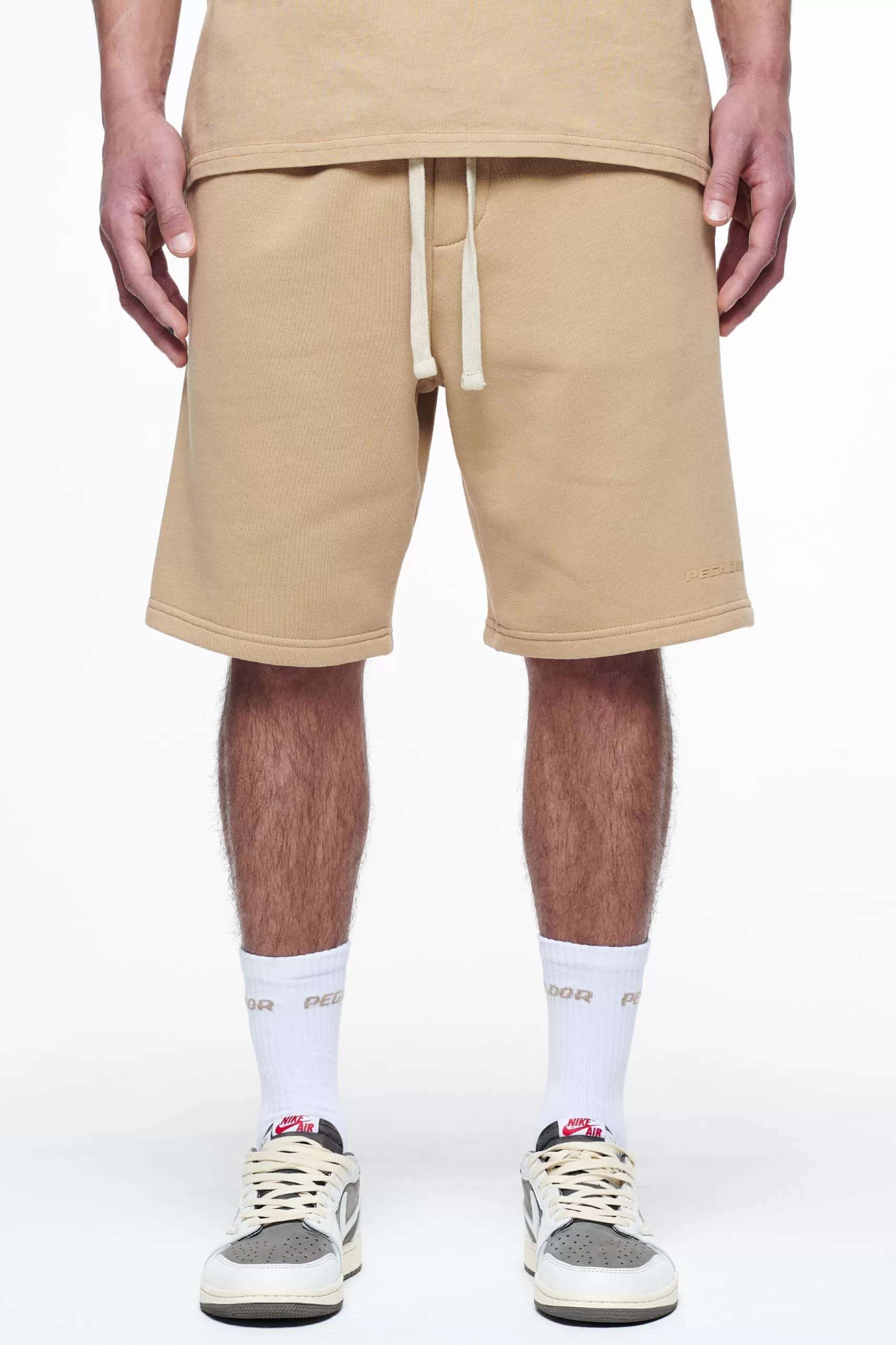 Flash Sale Pegador Logo Heavy Sweat Shorts Vintage Washed Espresso Gum