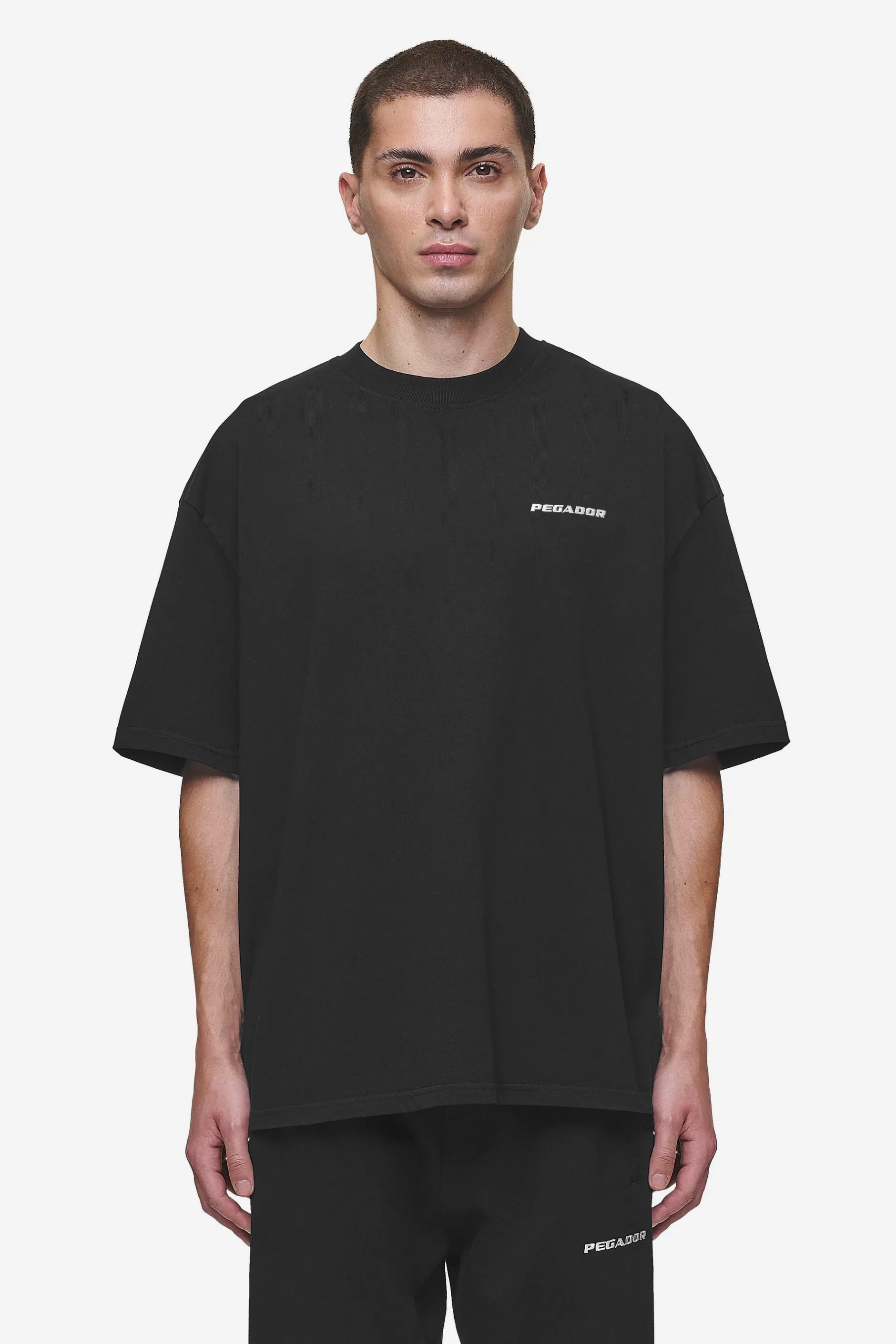 Fashion Pegador Logo Oversized Tee Washed Black