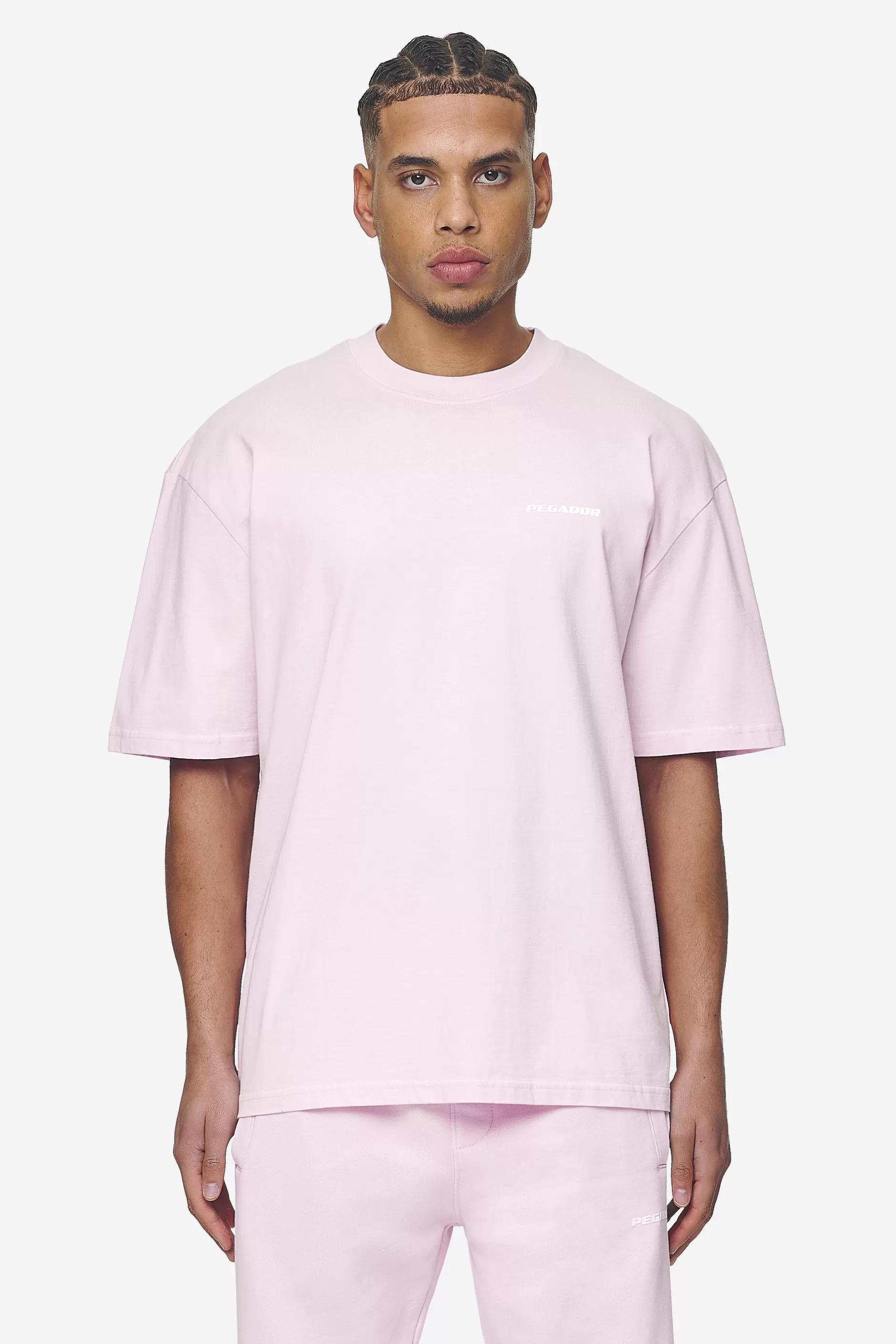 Cheap Pegador Logo Oversized Tee White Gum Washed bubblegum