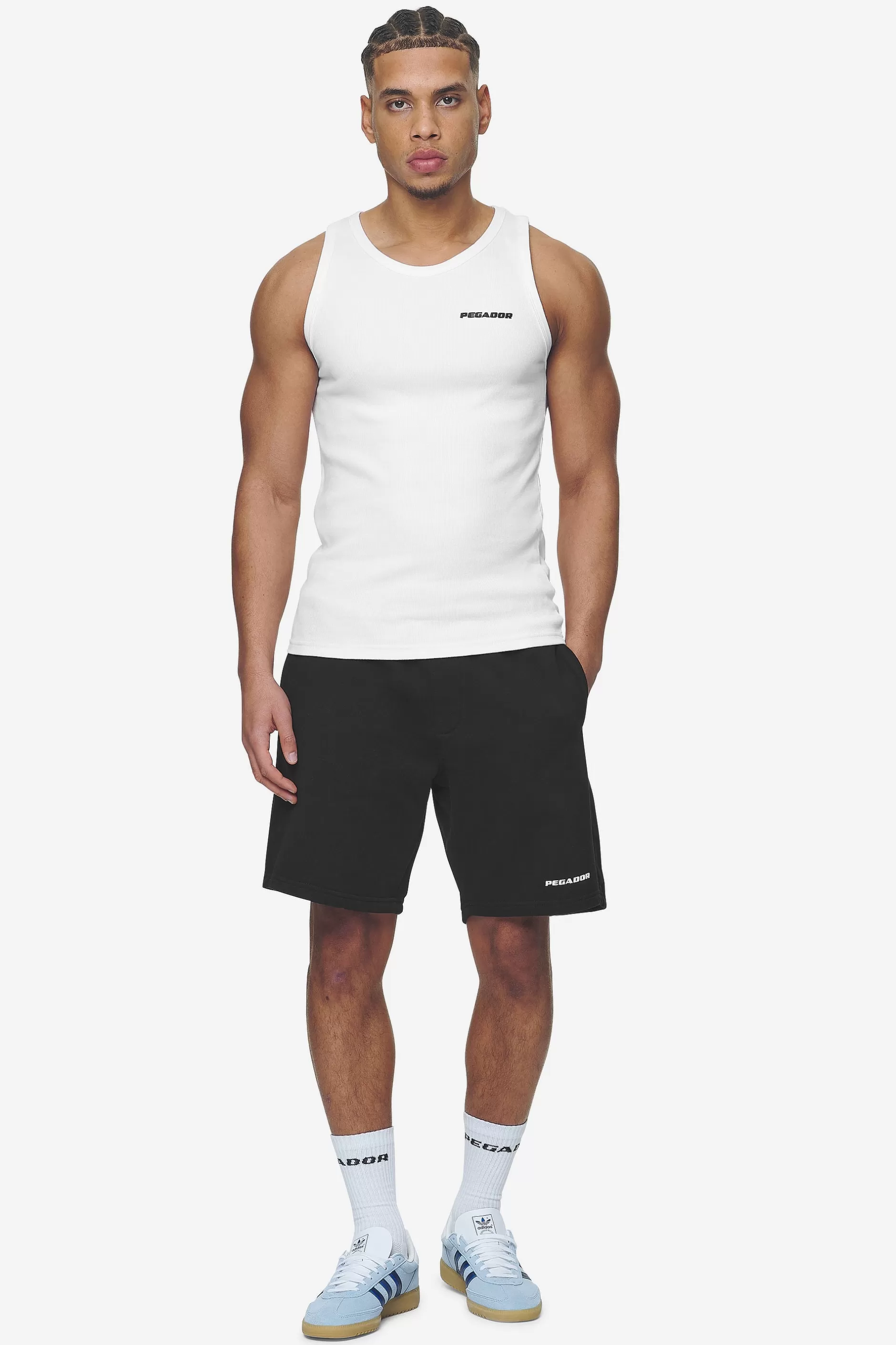 Fashion Pegador Logo Rib Undershirt White