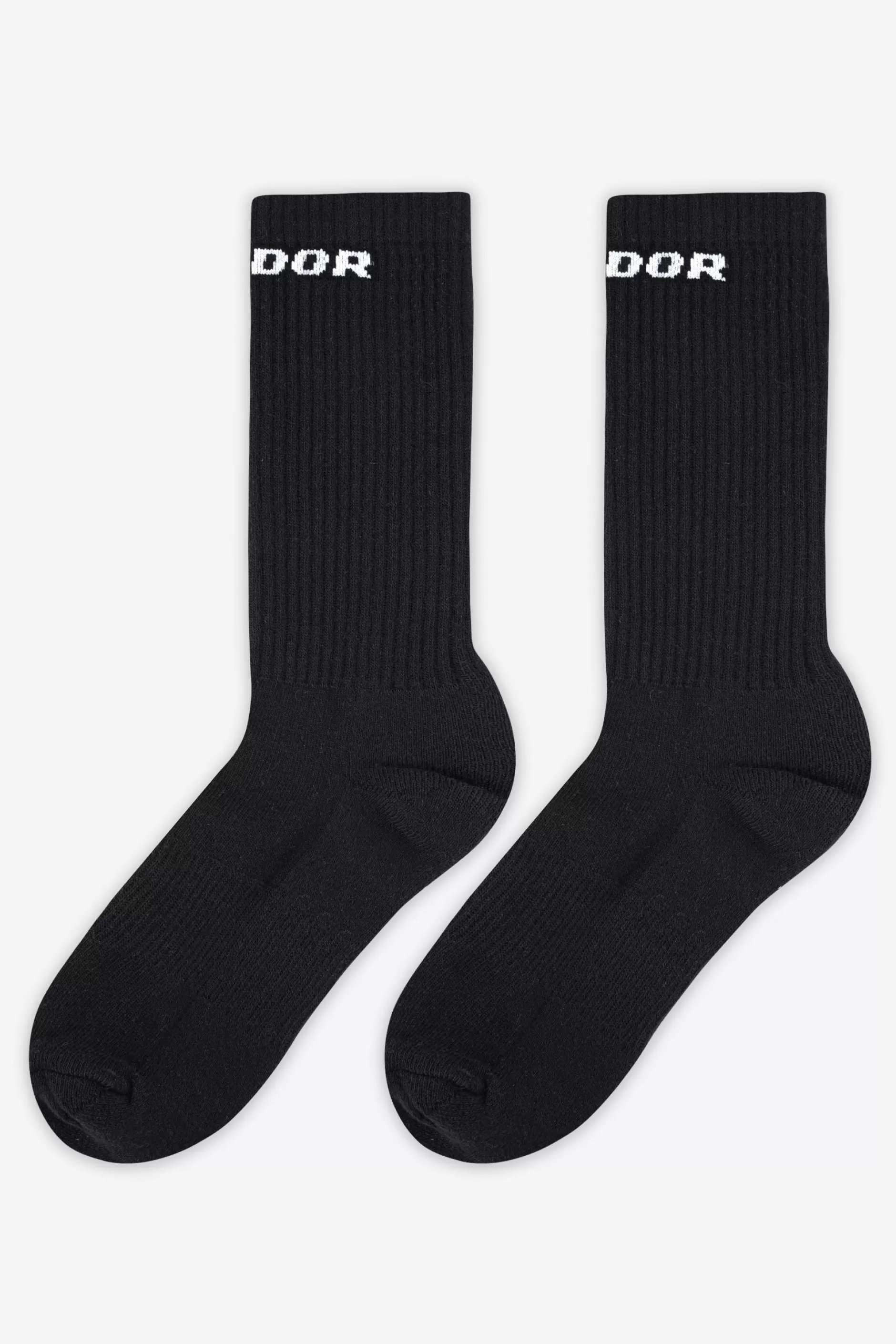 Cheap Pegador Logo Socks White Black