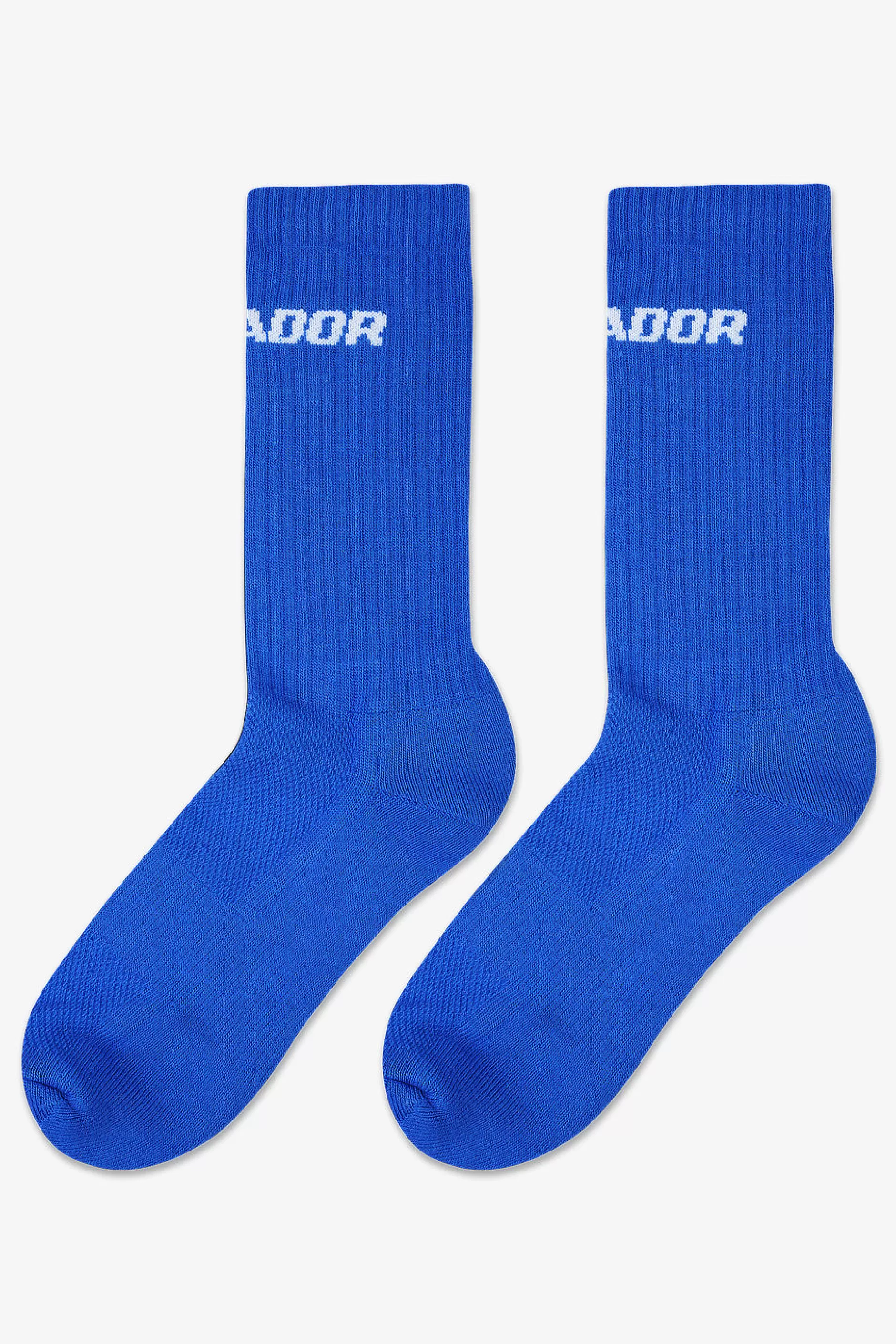 Hot Pegador Logo Socks Deep Blue White