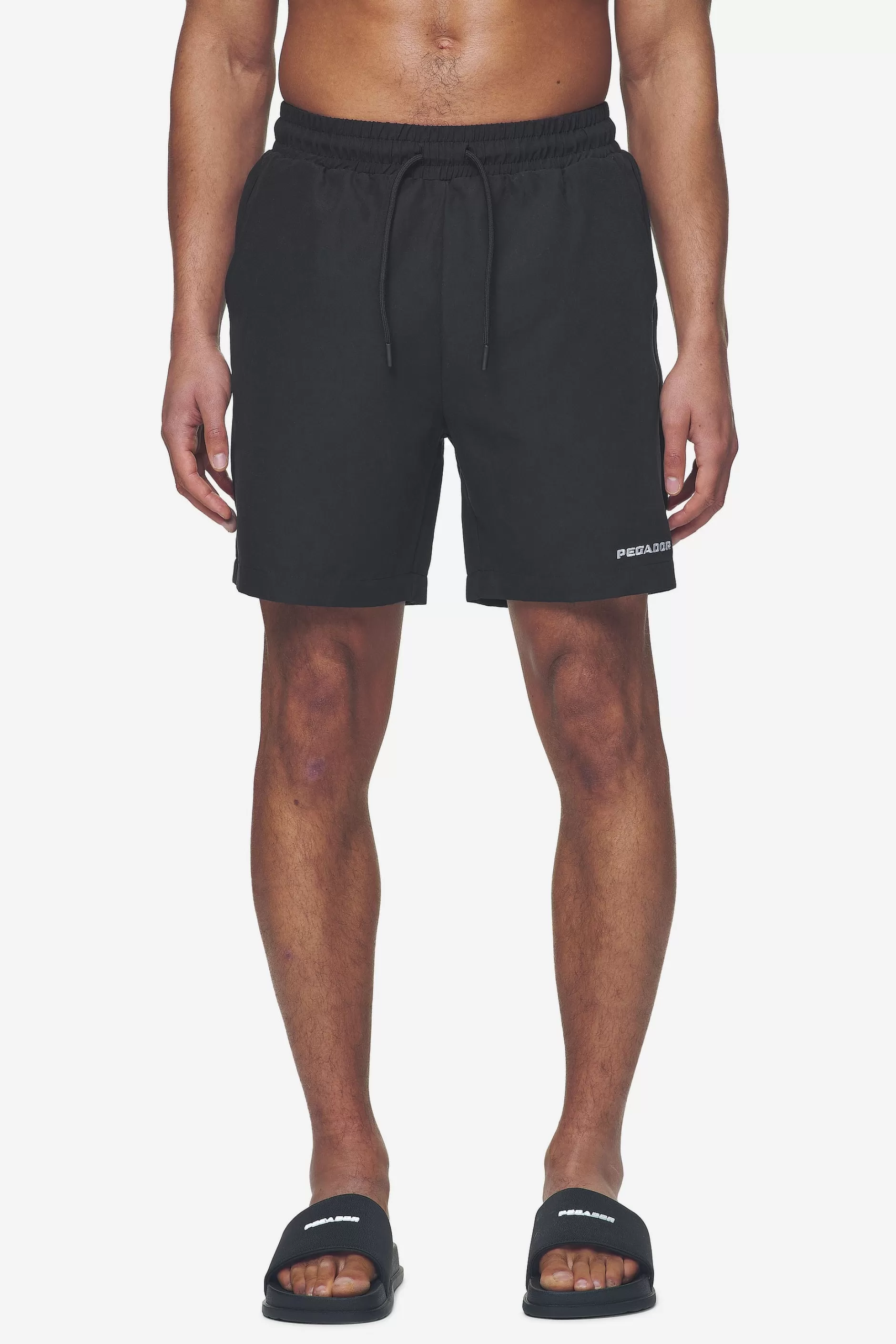 Hot Pegador Logo Swim Shorts Black