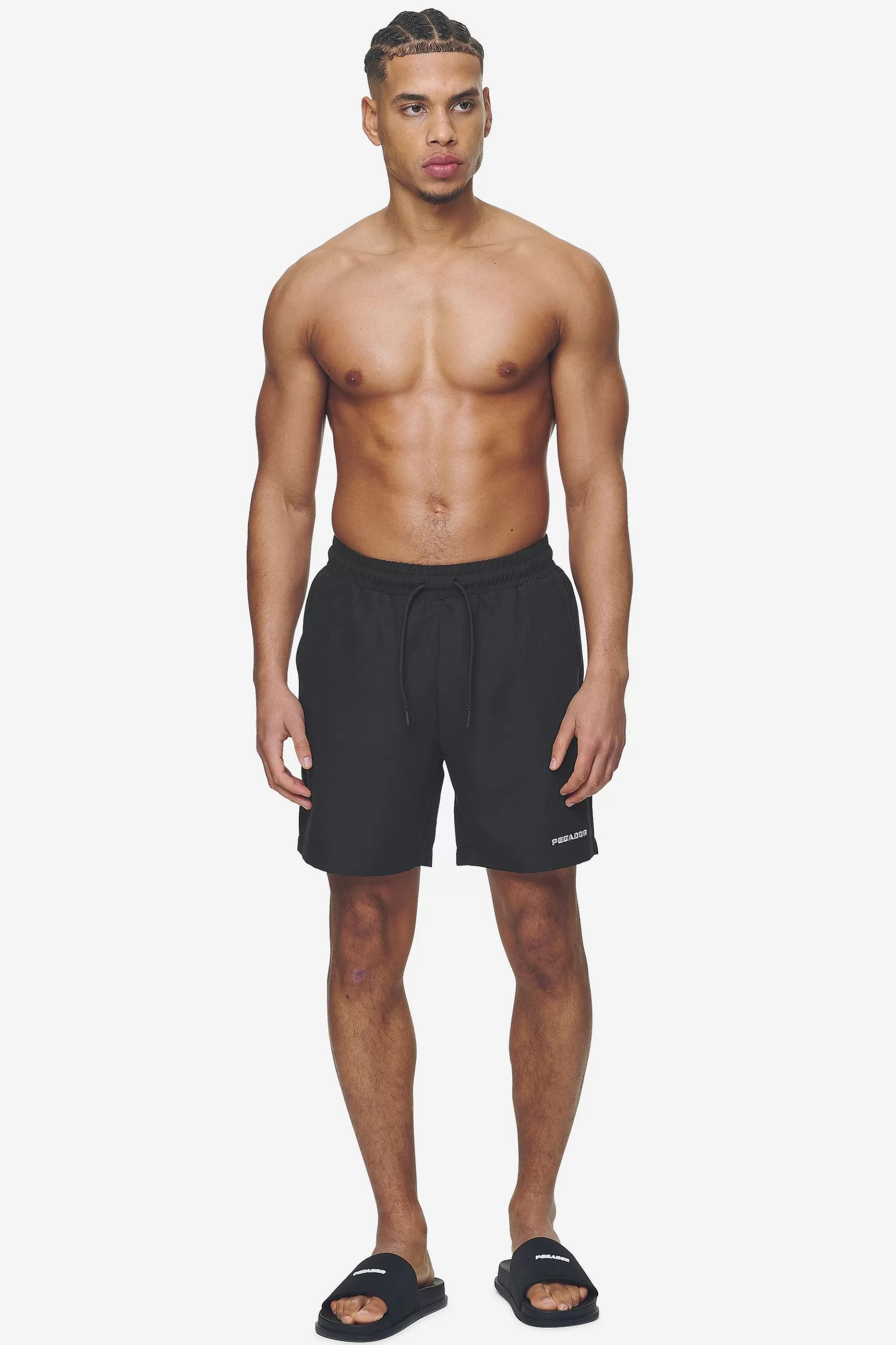 Hot Pegador Logo Swim Shorts Black