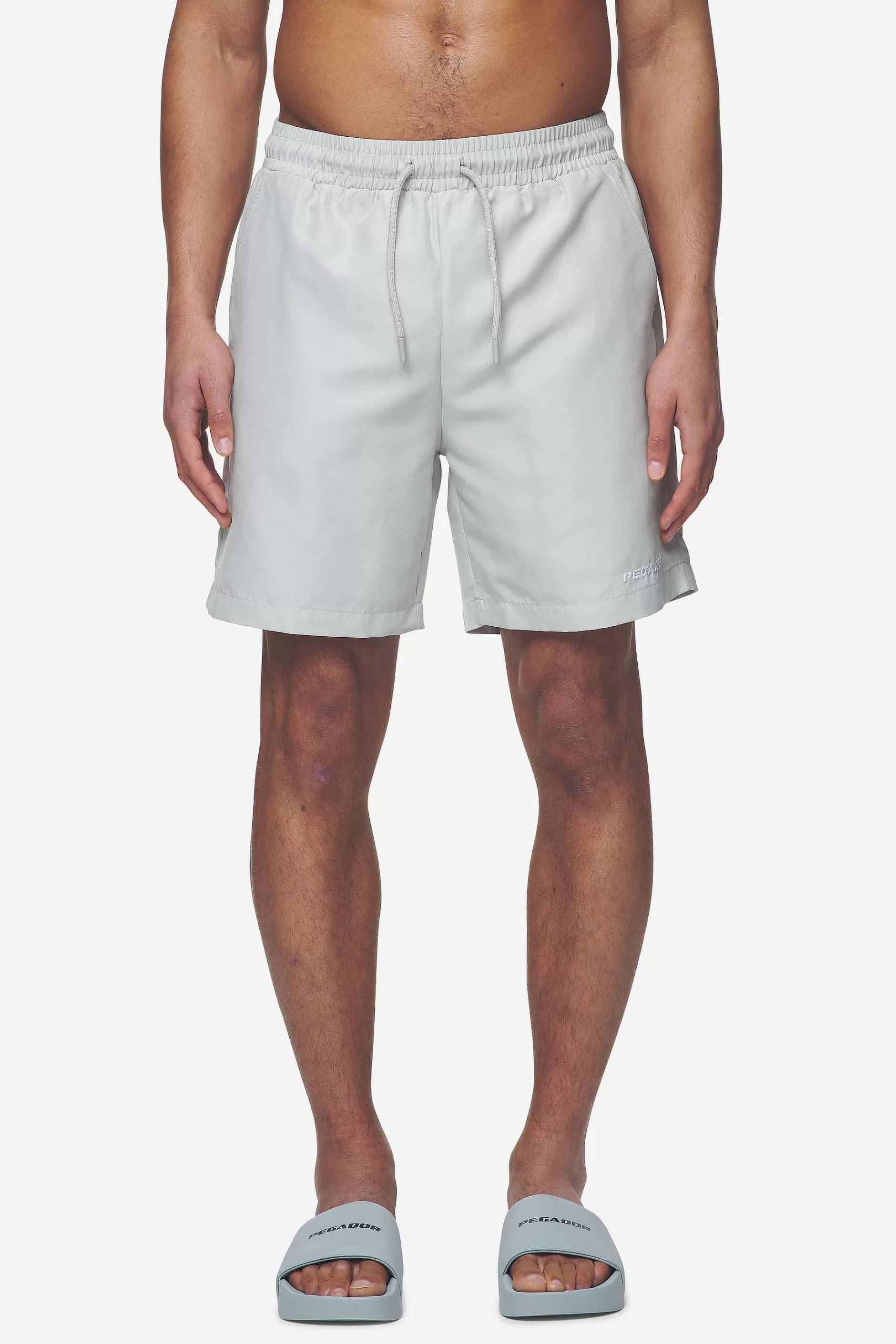 Online Pegador Logo Swim Shorts Pearl grey