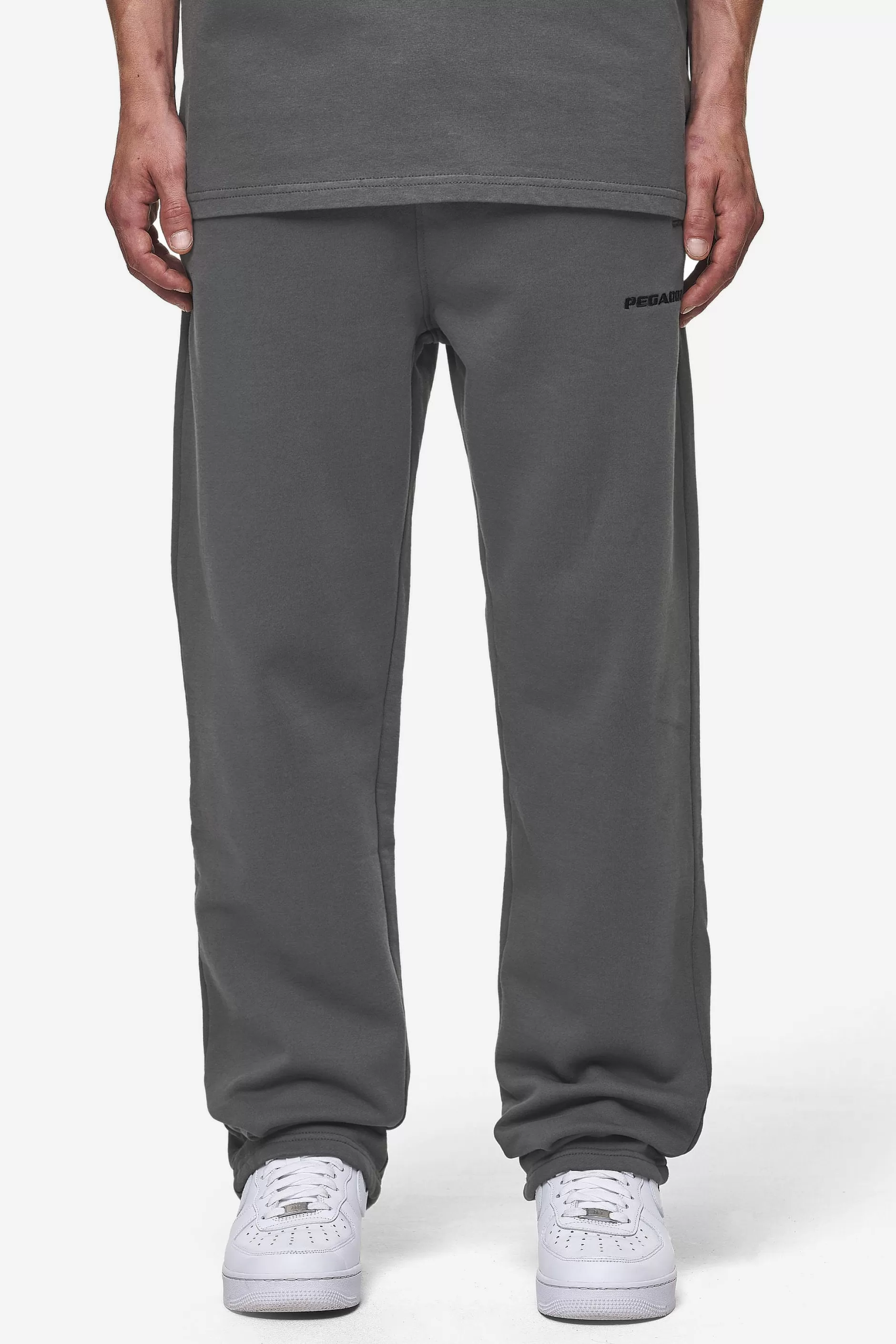 Best Pegador Logo Wide Sweat Pants Washed Anthracite