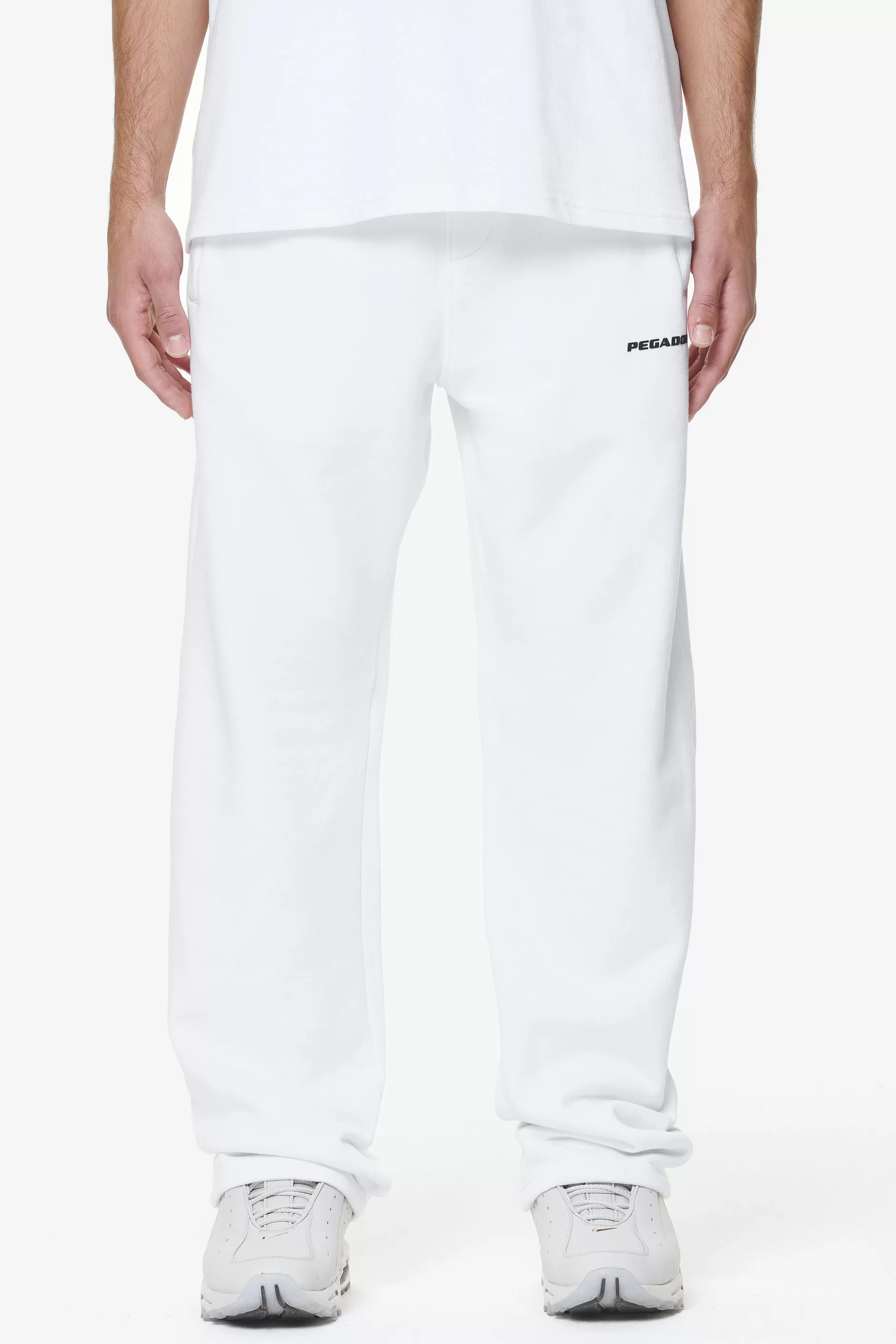 Discount Pegador Logo Wide Sweat Pants Gum White