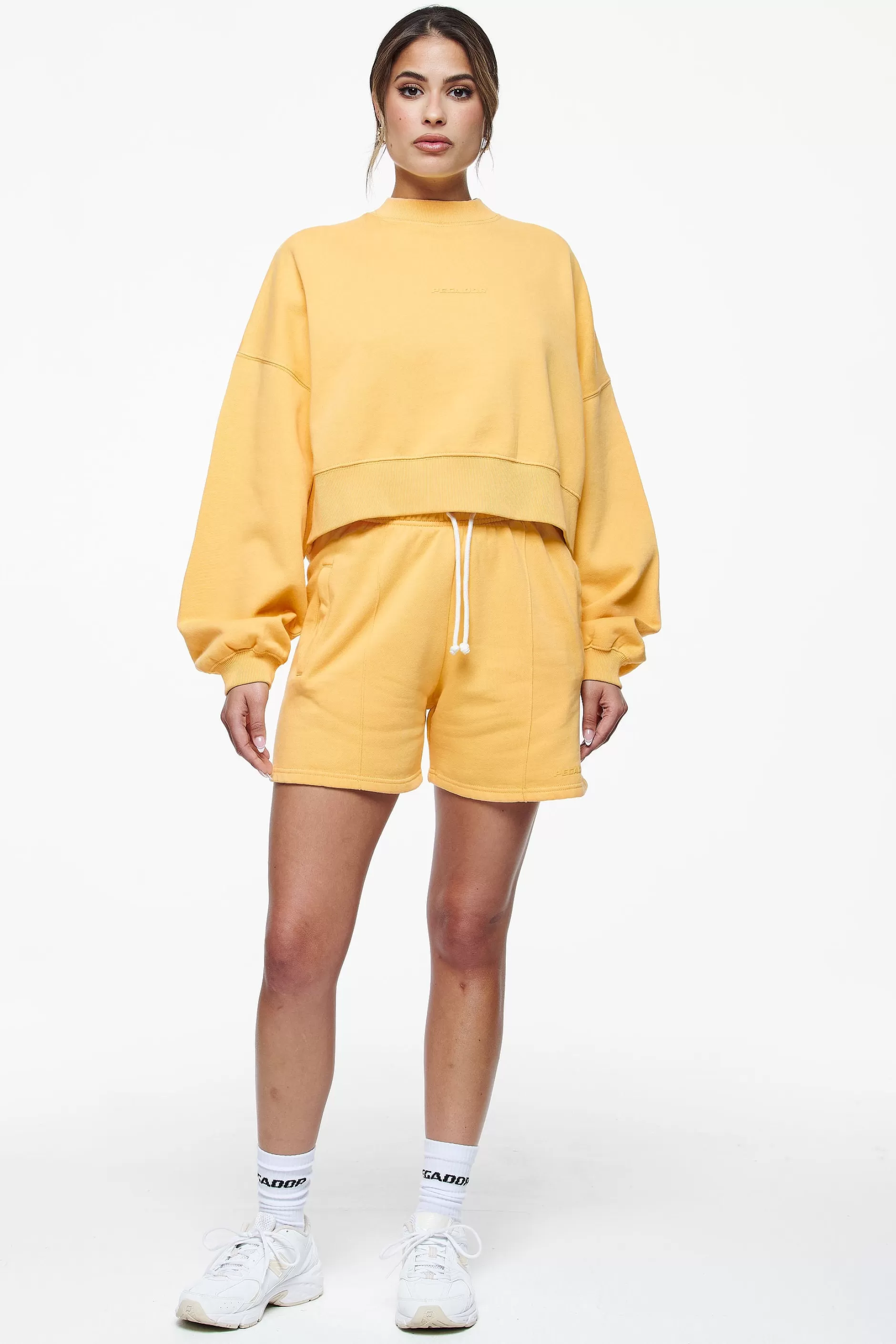 Best Pegador Londa Cropped Oversized Sweater Vintage Washed Golden Sun Gum