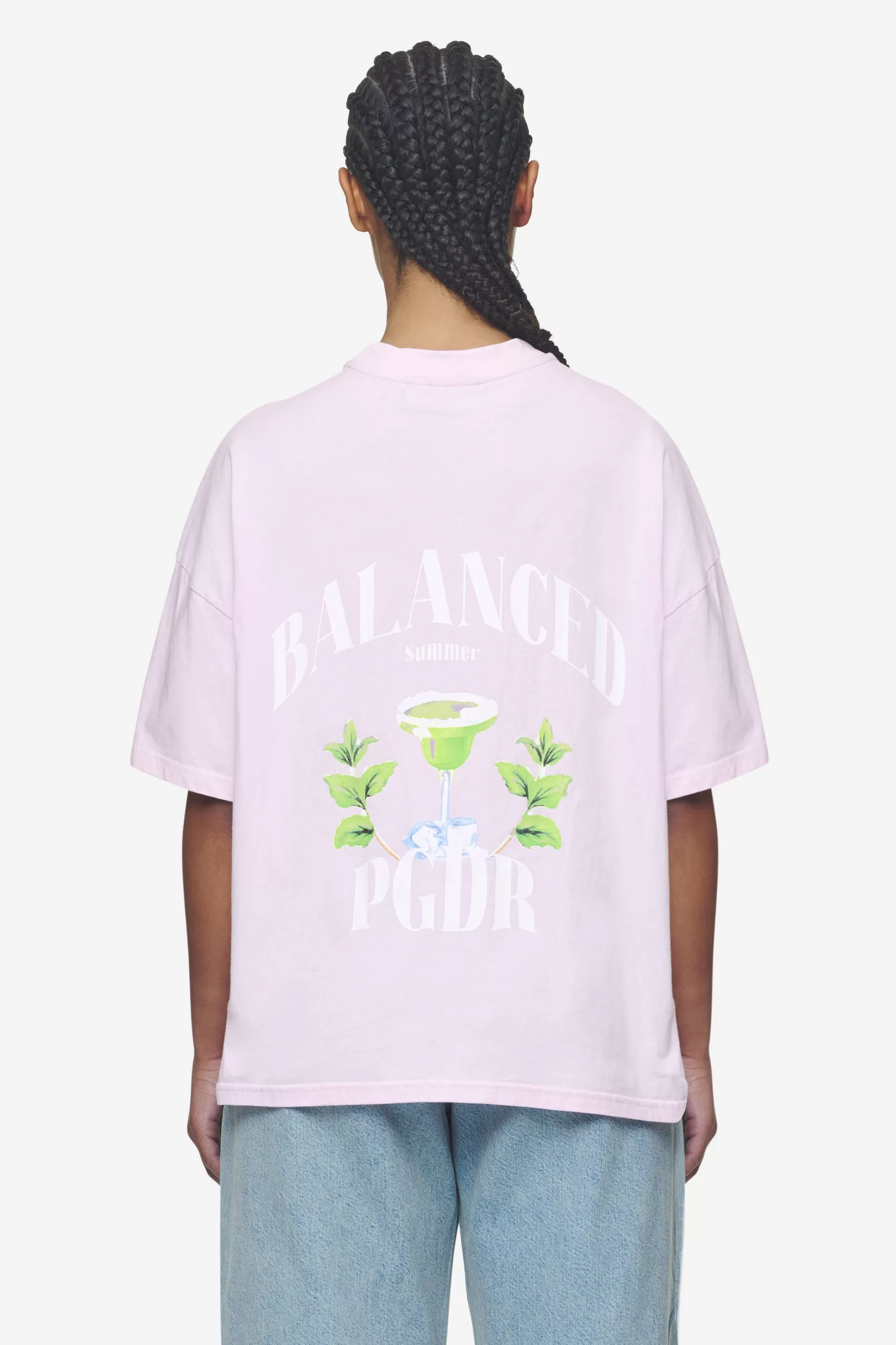 Fashion Pegador Lucia Heavy Oversized Tee Washed Bubblegum