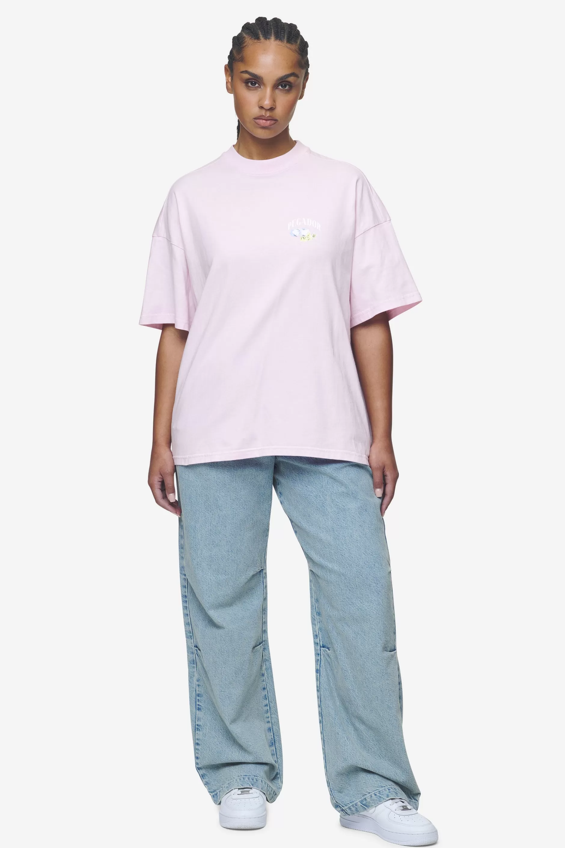 Fashion Pegador Lucia Heavy Oversized Tee Washed Bubblegum