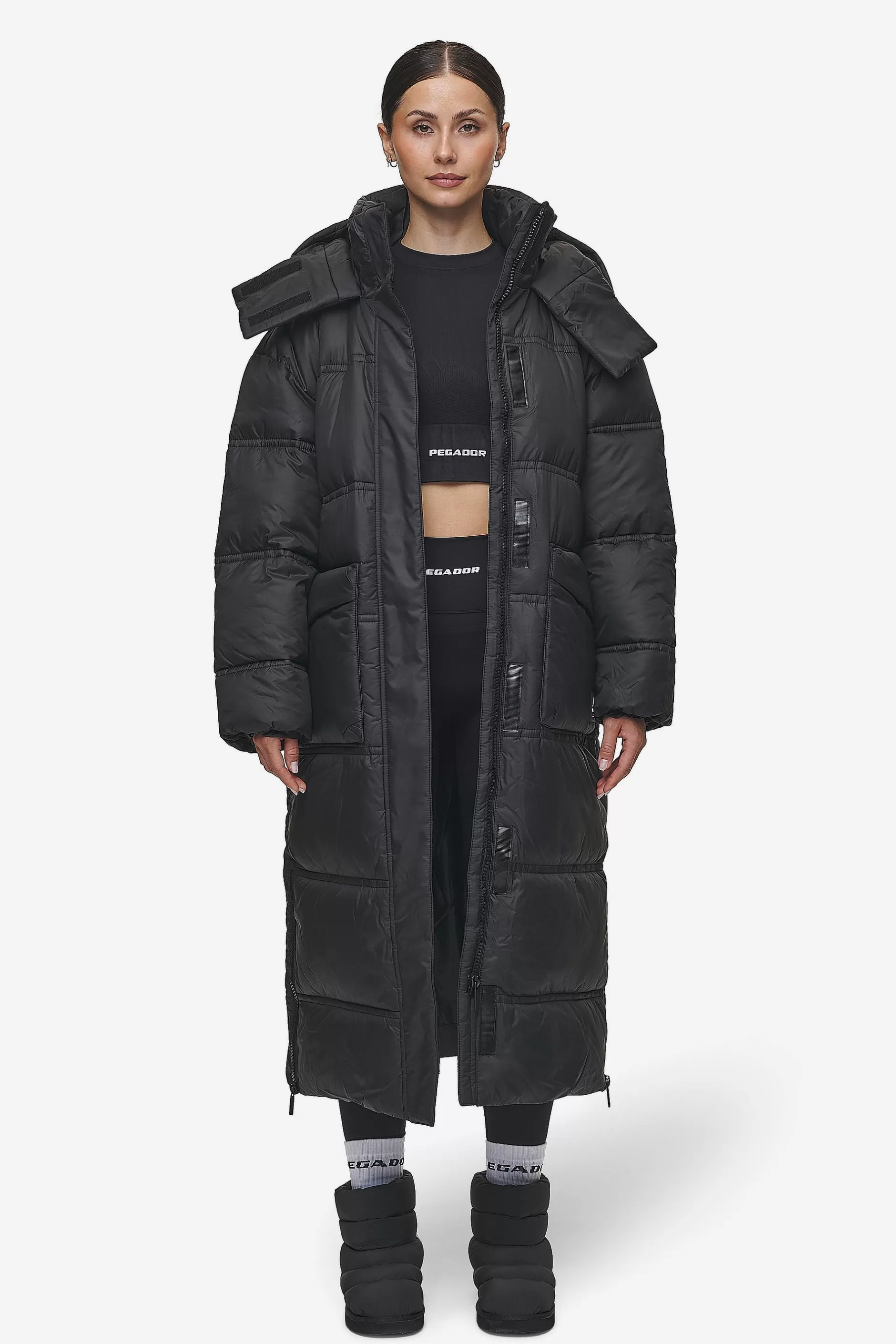 Hot Pegador Lynn Puffer Coat Black